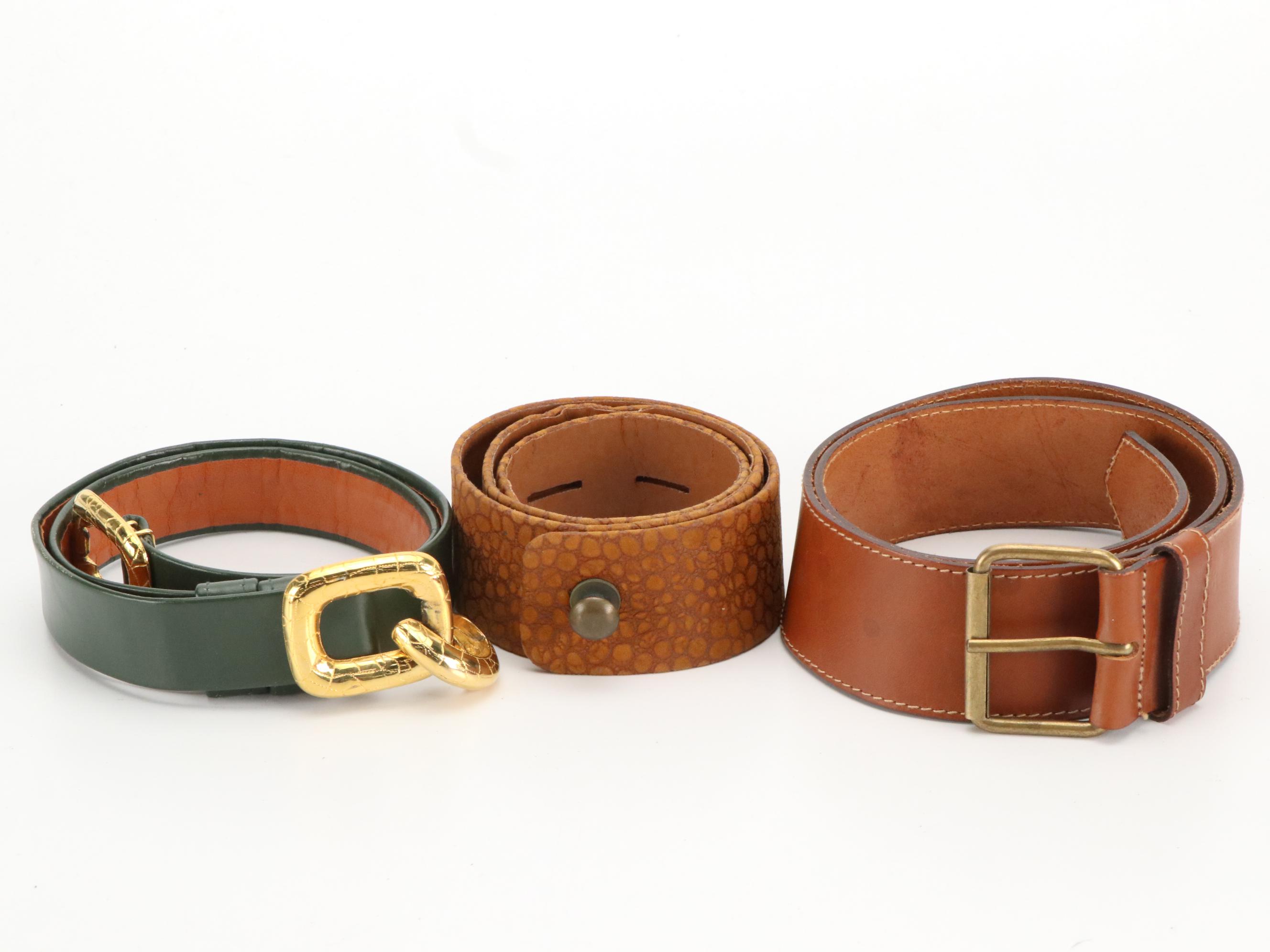Assorted Vintage Belts Including La Regale, Oscar D'Argent, Alexis Kirk & More