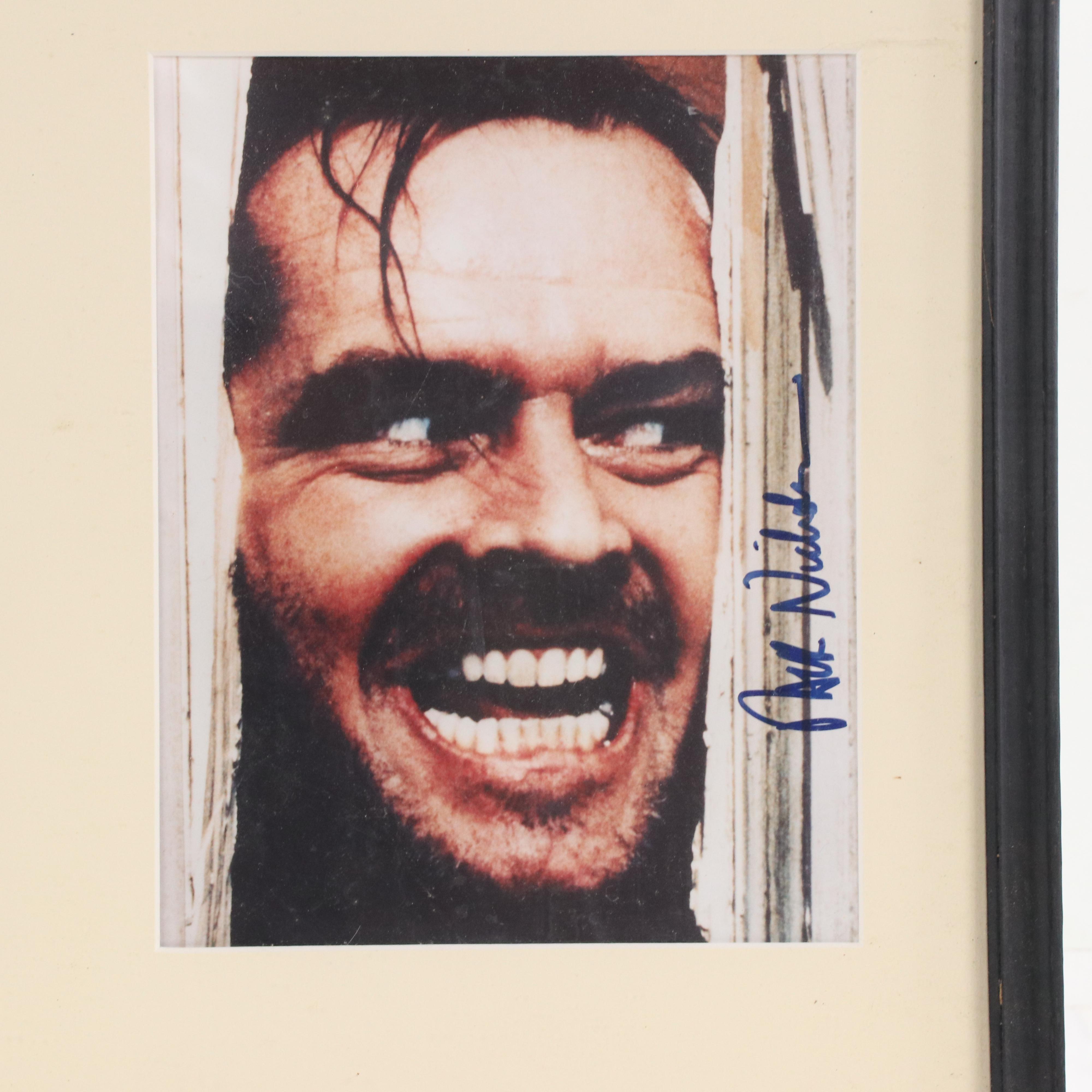 Jack Nicholson Signed Photograph & Digital Photograph of Stephen King