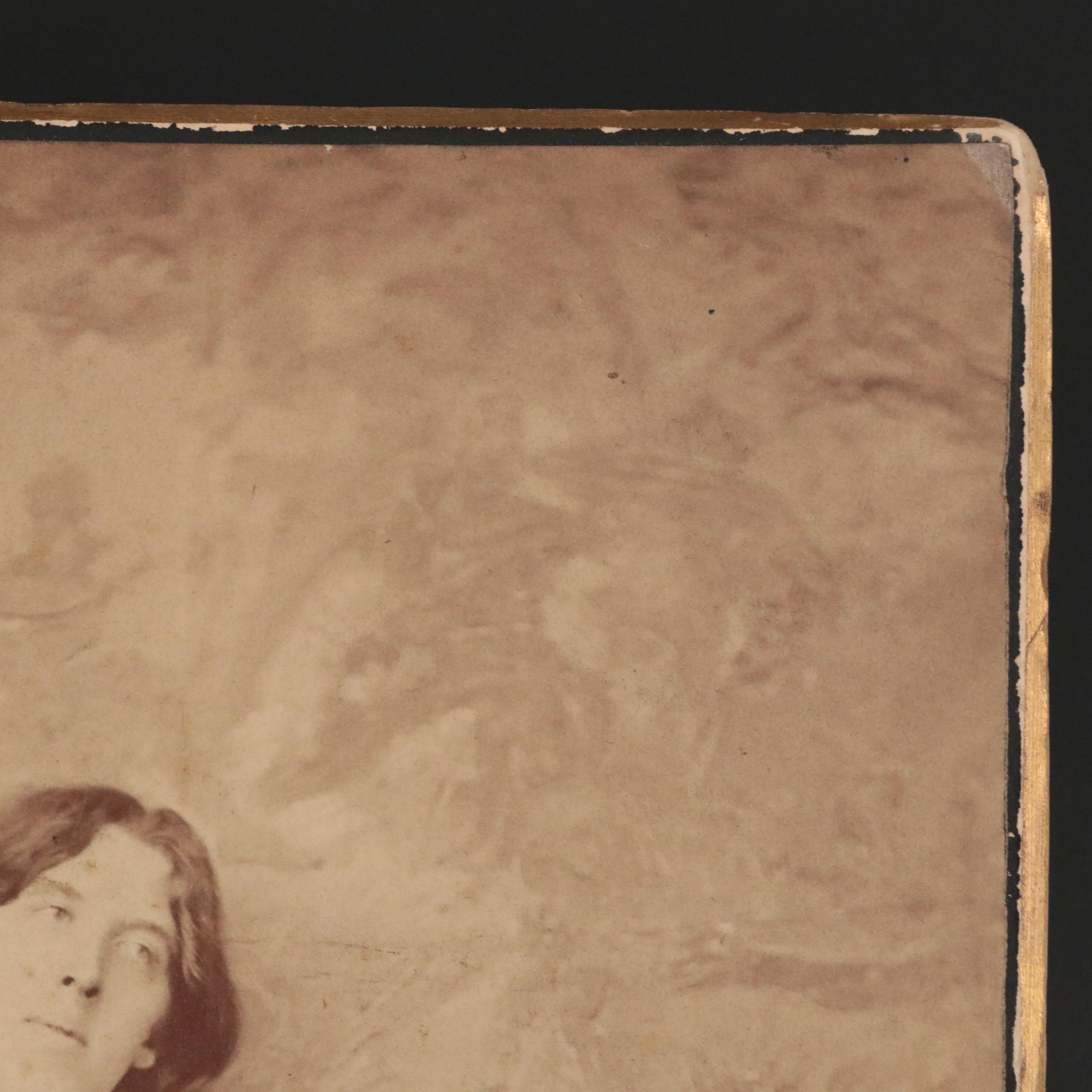 Large Format Carte de Visite Photograph of Oscar Wilde, Late 19th Century