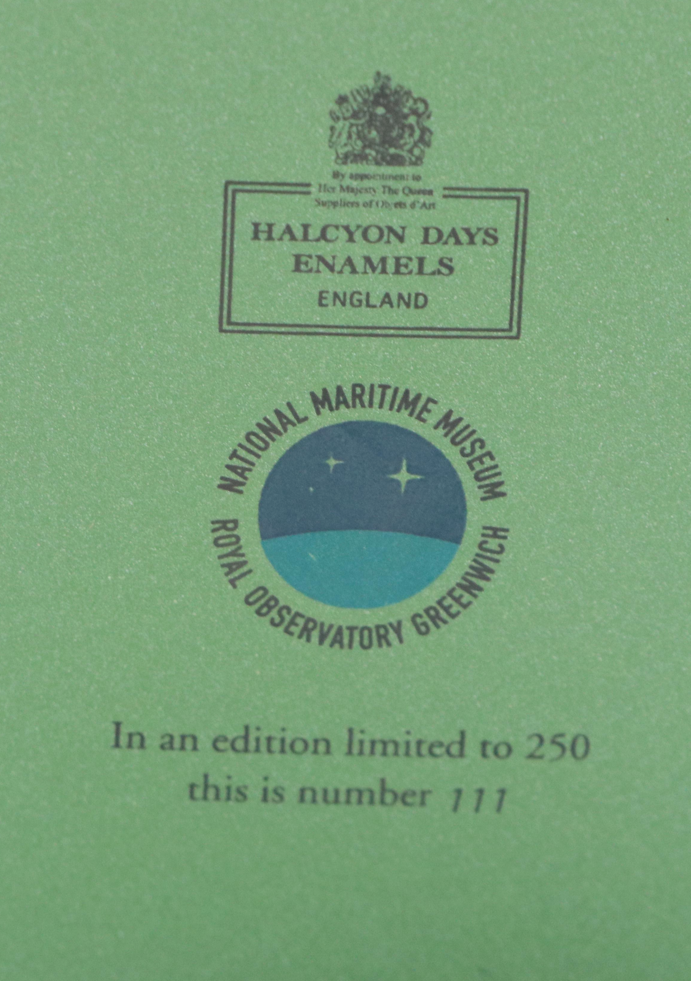 Halcyon Days Enameled Captain Horatio Nelson Boxes