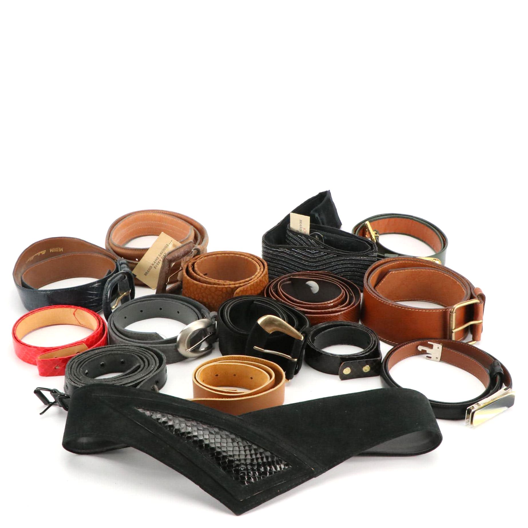 Assorted Vintage Belts Including La Regale, Oscar D'Argent, Alexis Kirk & More