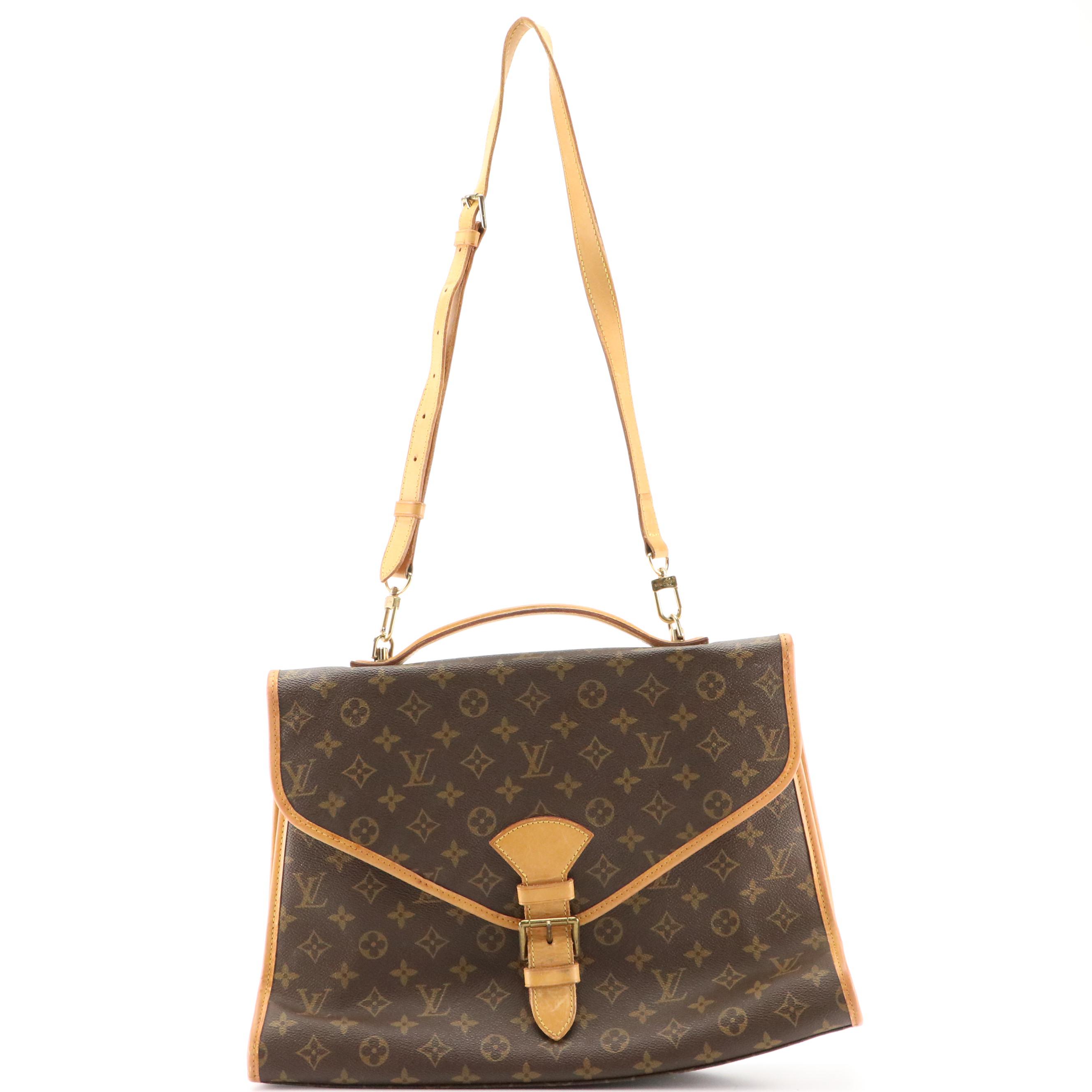 Louis Vuitton Saumar 40 in Monogram Canvas and Vachetta Leather