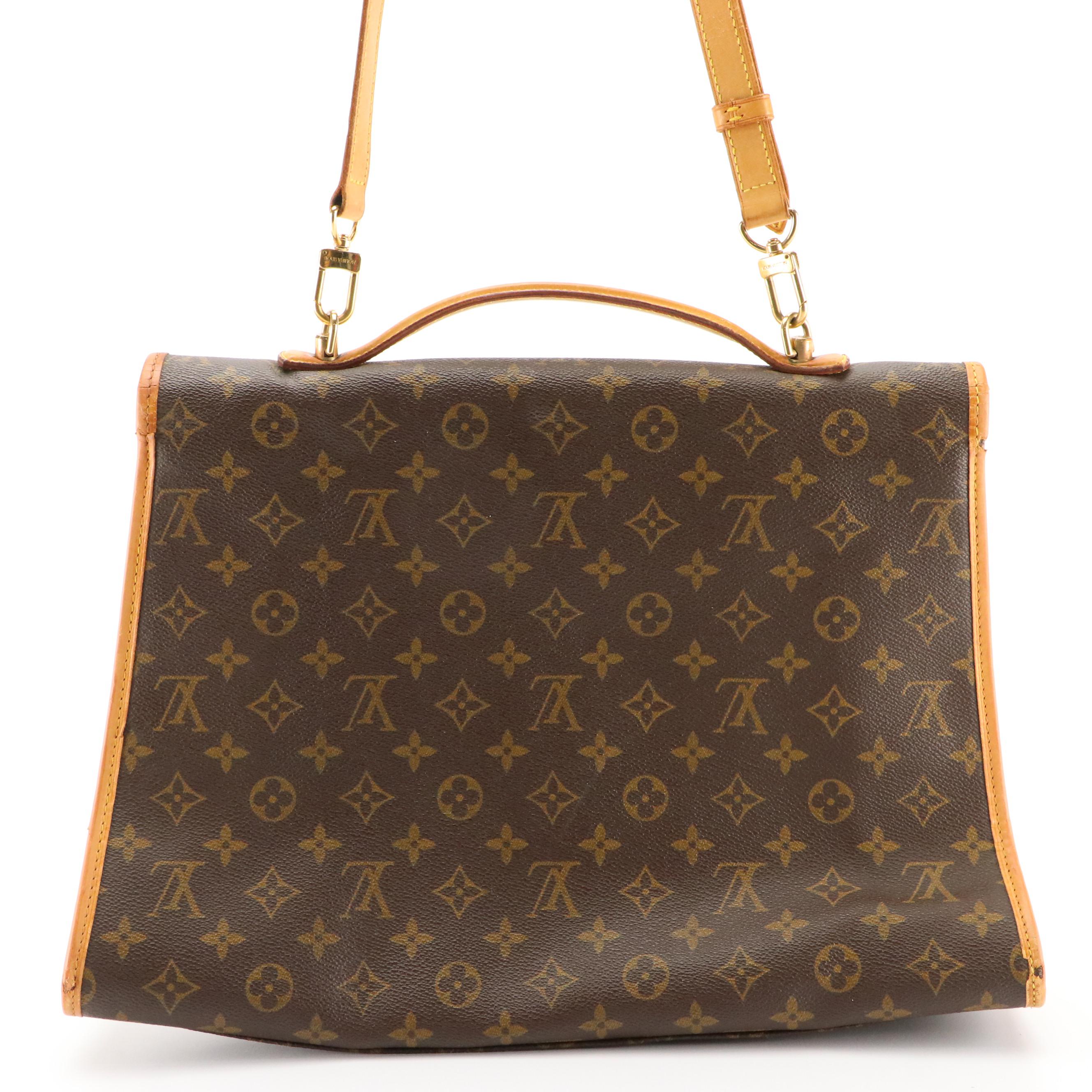 Louis Vuitton Saumar 40 in Monogram Canvas and Vachetta Leather
