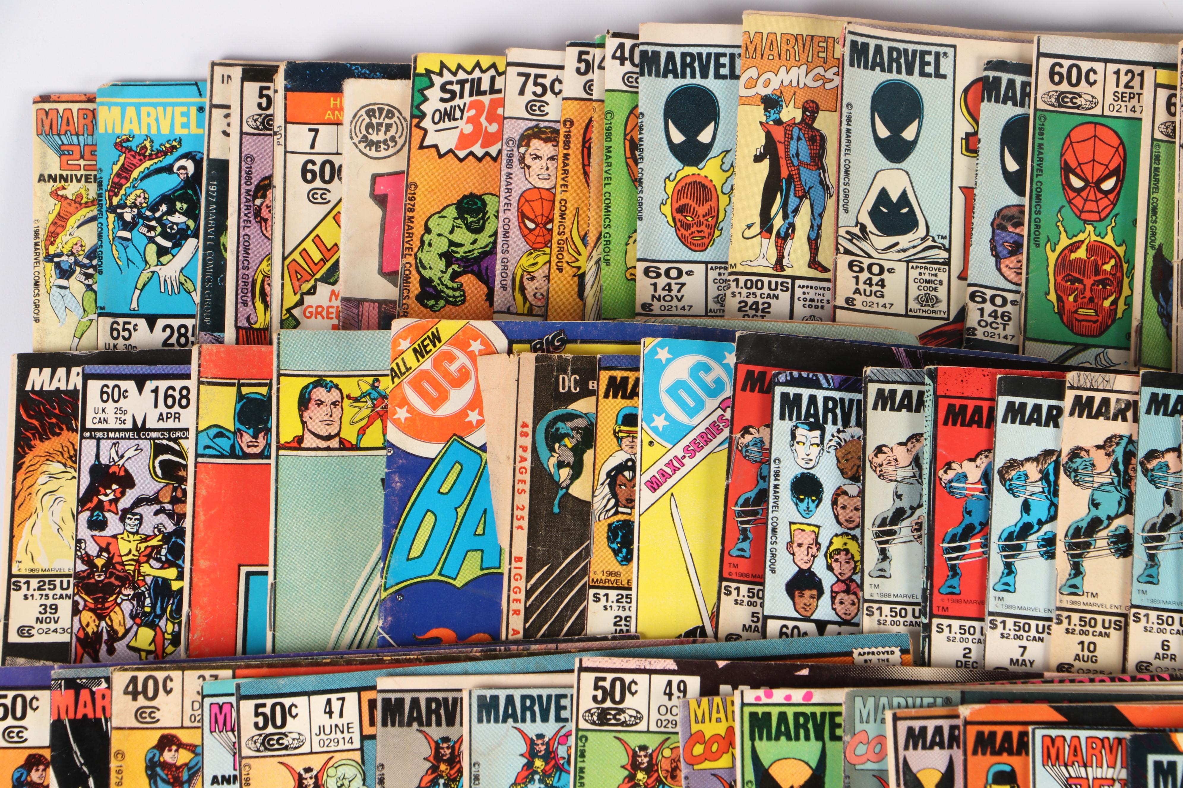 Silver to Modern Age Comic Books Featuring "Fantastic Four" and "Batman"