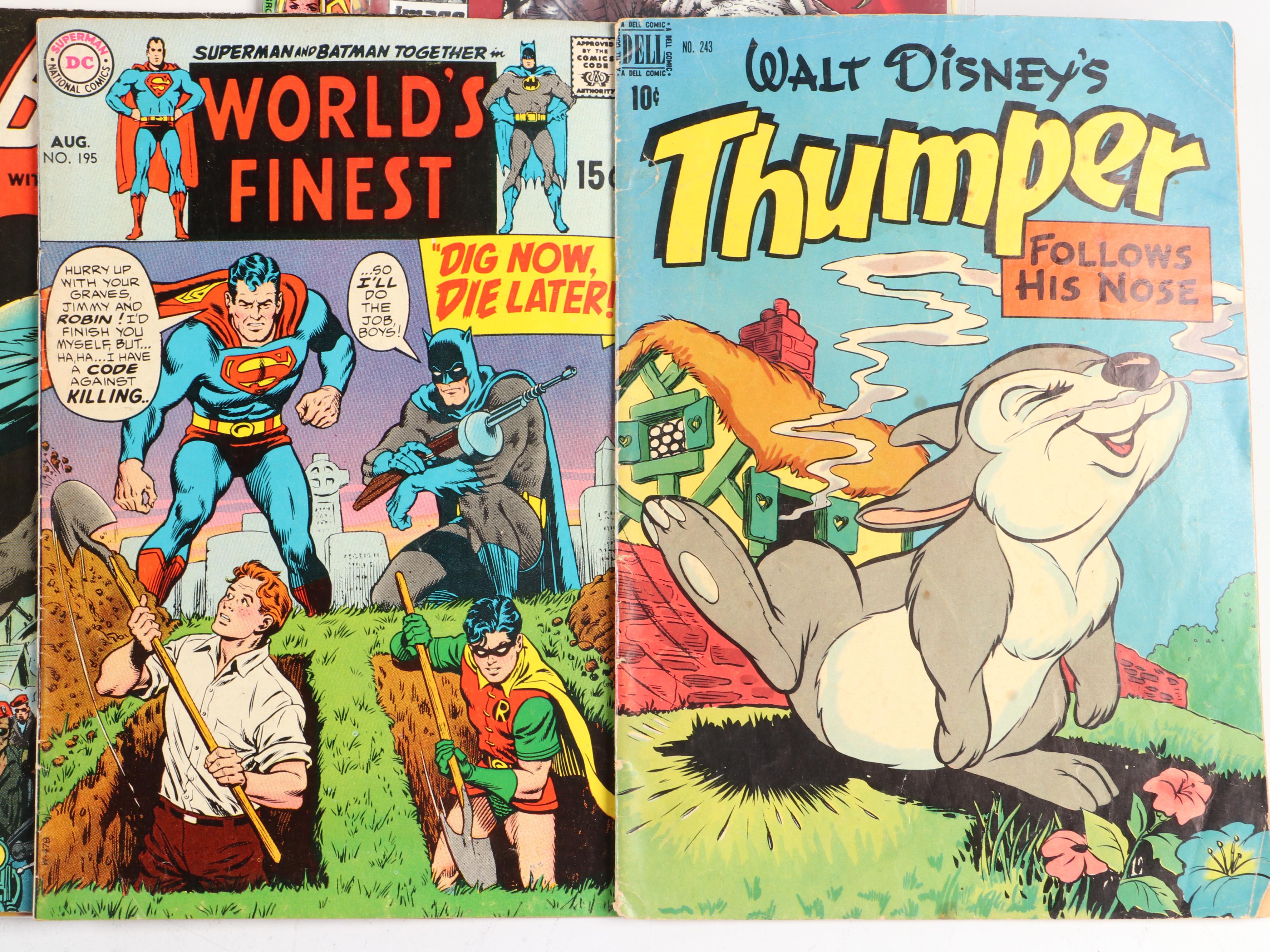 Silver to Modern Age Comic Books Featuring "Fantastic Four" and "Batman