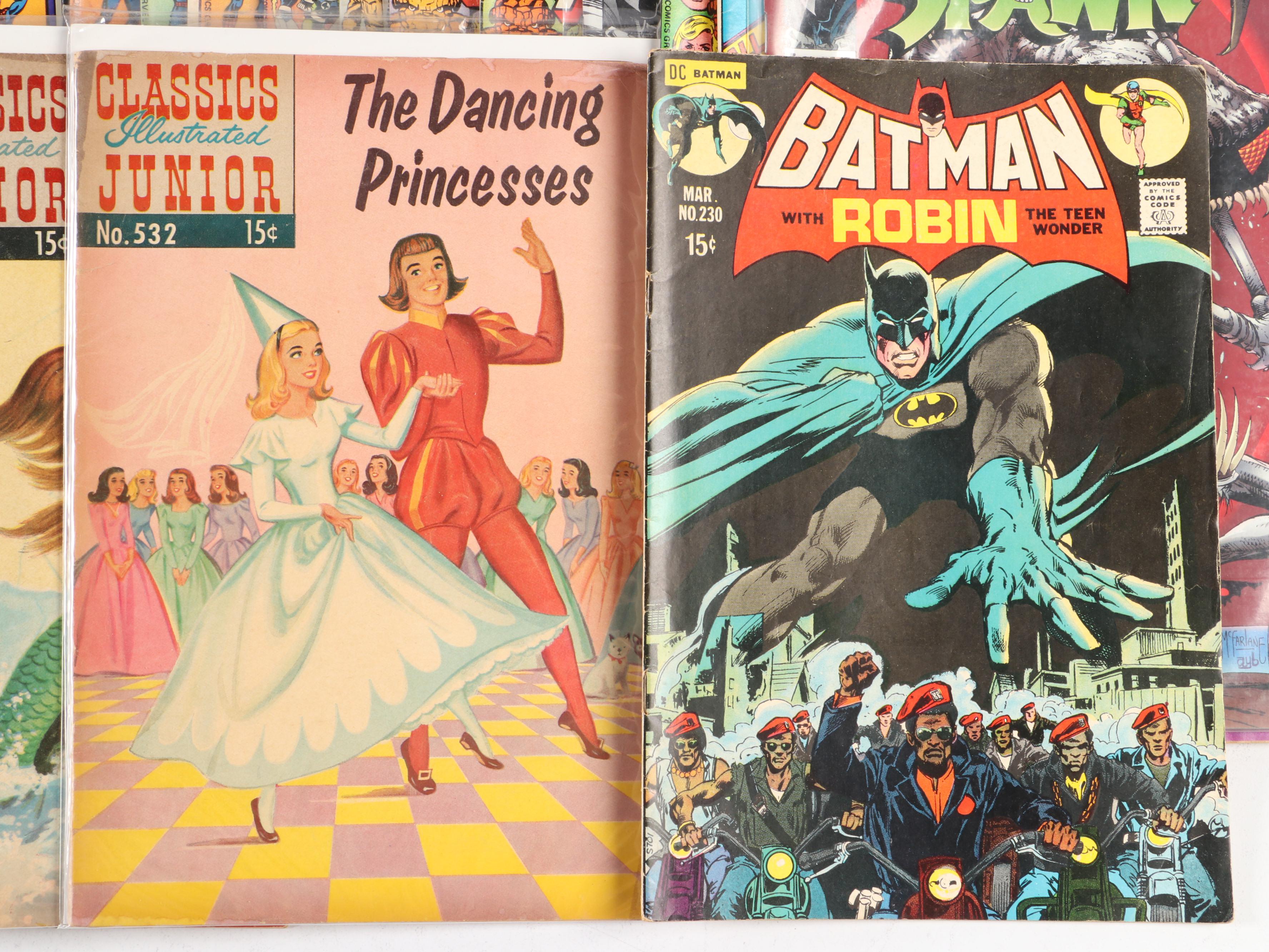 Silver to Modern Age Comic Books Featuring "Fantastic Four" and "Batman"