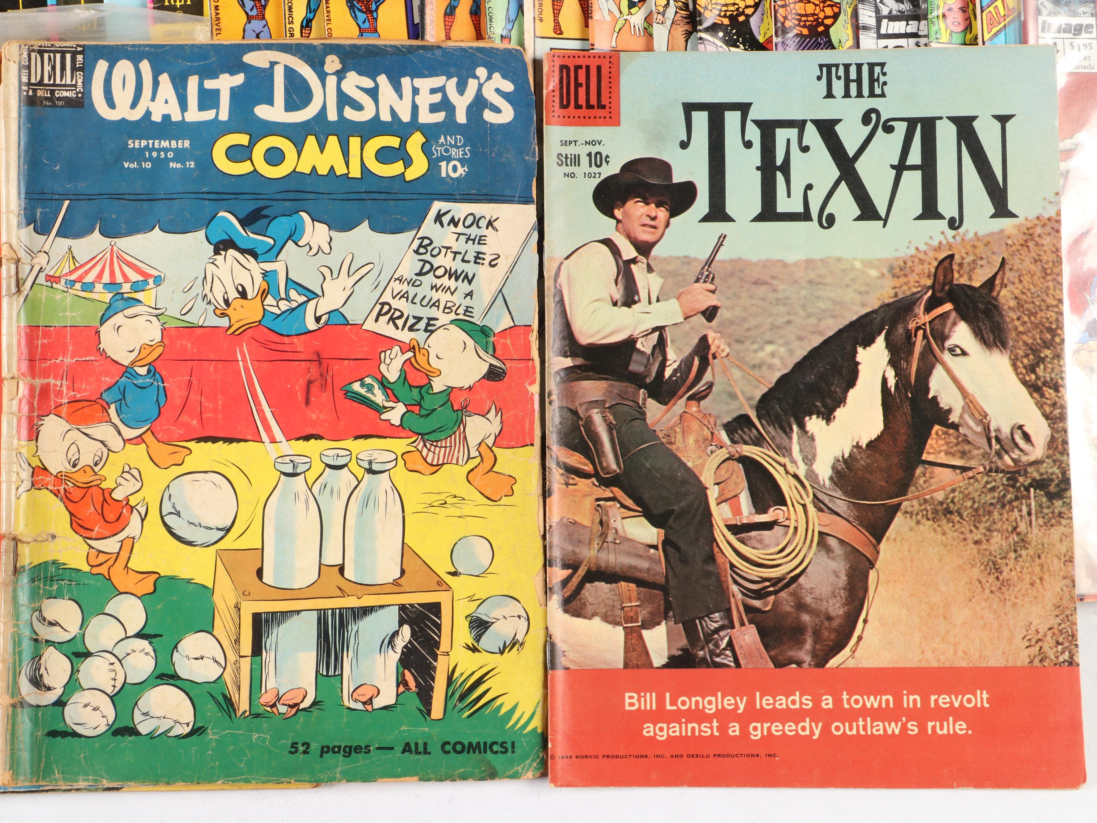 Silver to Modern Age Comic Books Featuring "Fantastic Four" and "Batman"