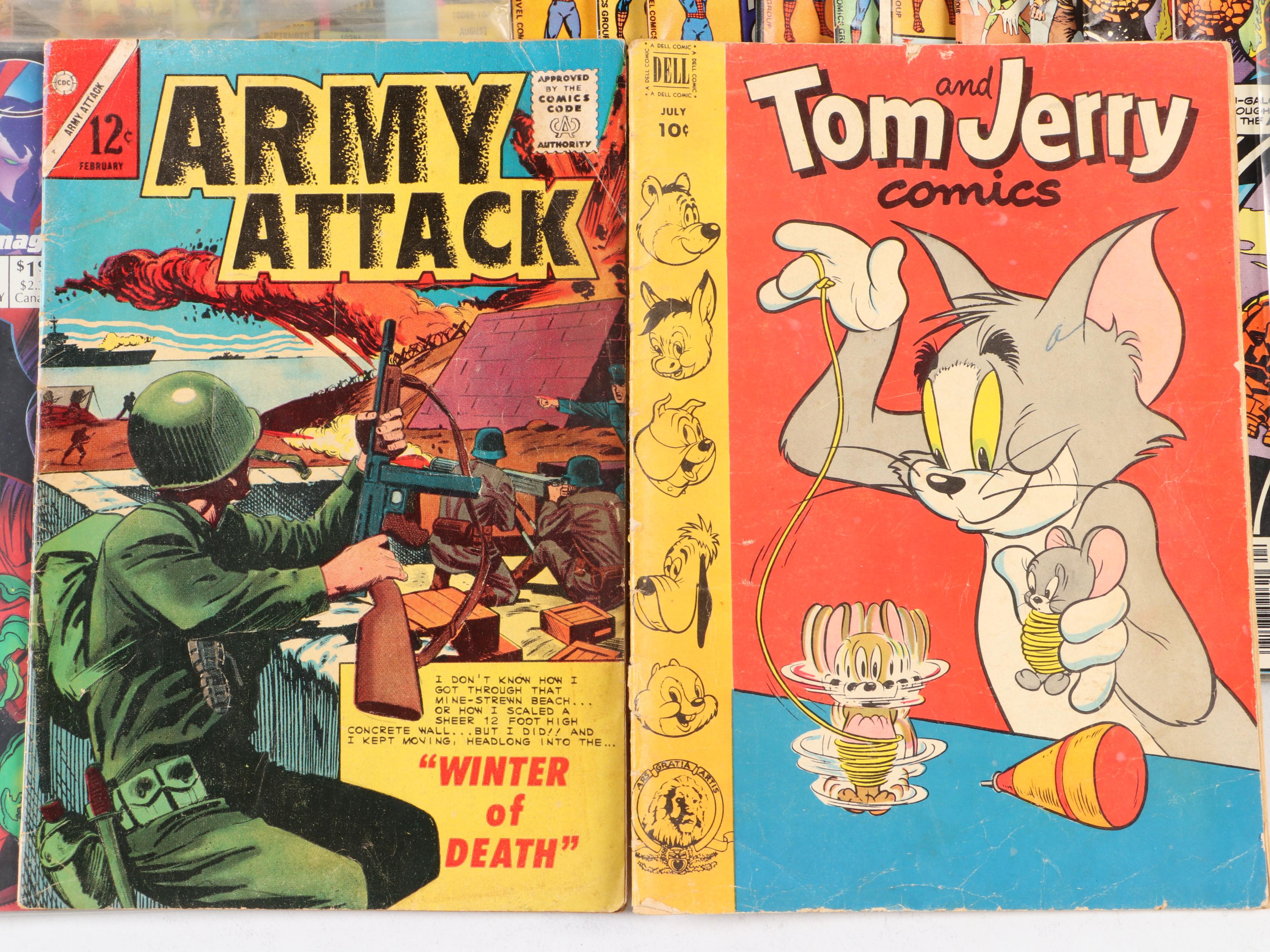 Silver to Modern Age Comic Books Featuring "Fantastic Four" and "Batman"