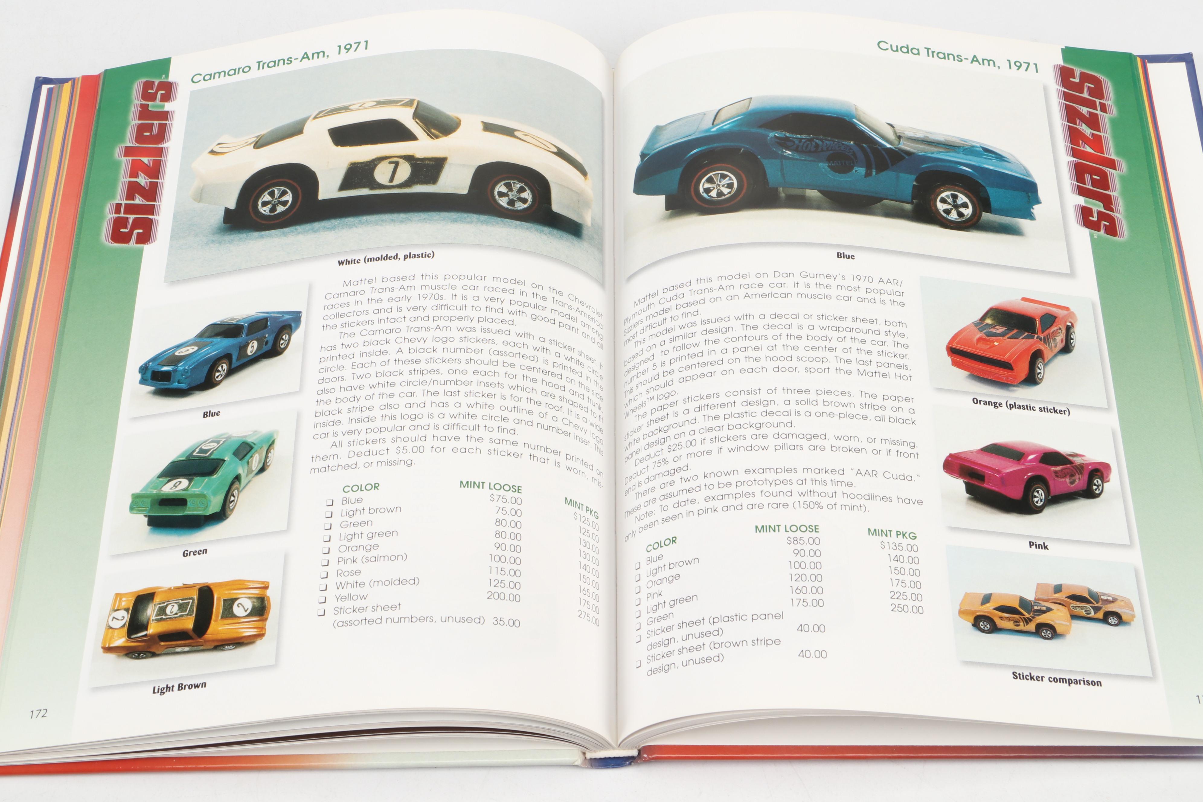 Mattel Hot Wheel Diecast Vehicles with Stickers and Collector Book