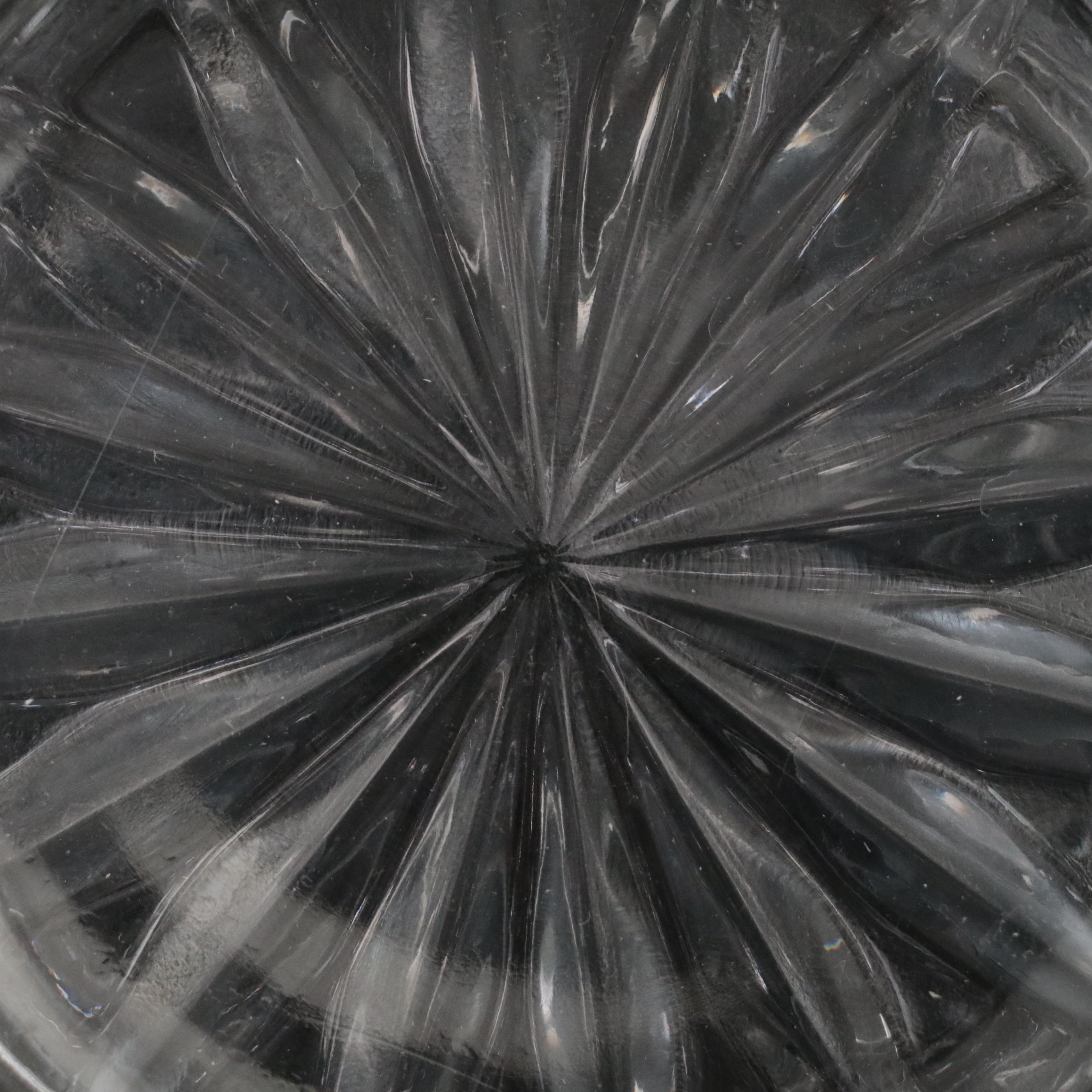 Lladró Bell with French Silver Plate and Glass Wine Carafe with Biscuit Barrel