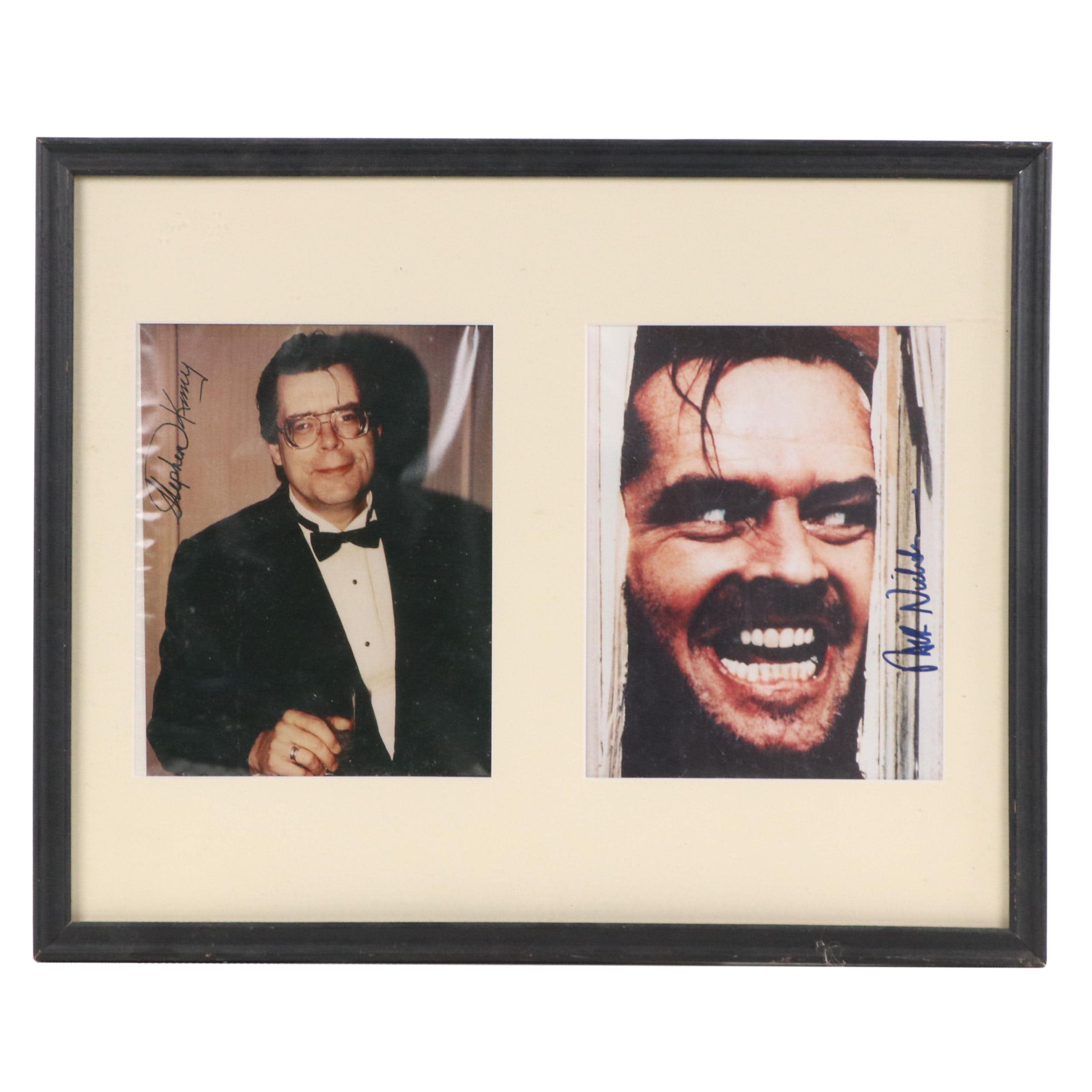 Jack Nicholson Signed Photograph & Digital Photograph of Stephen King