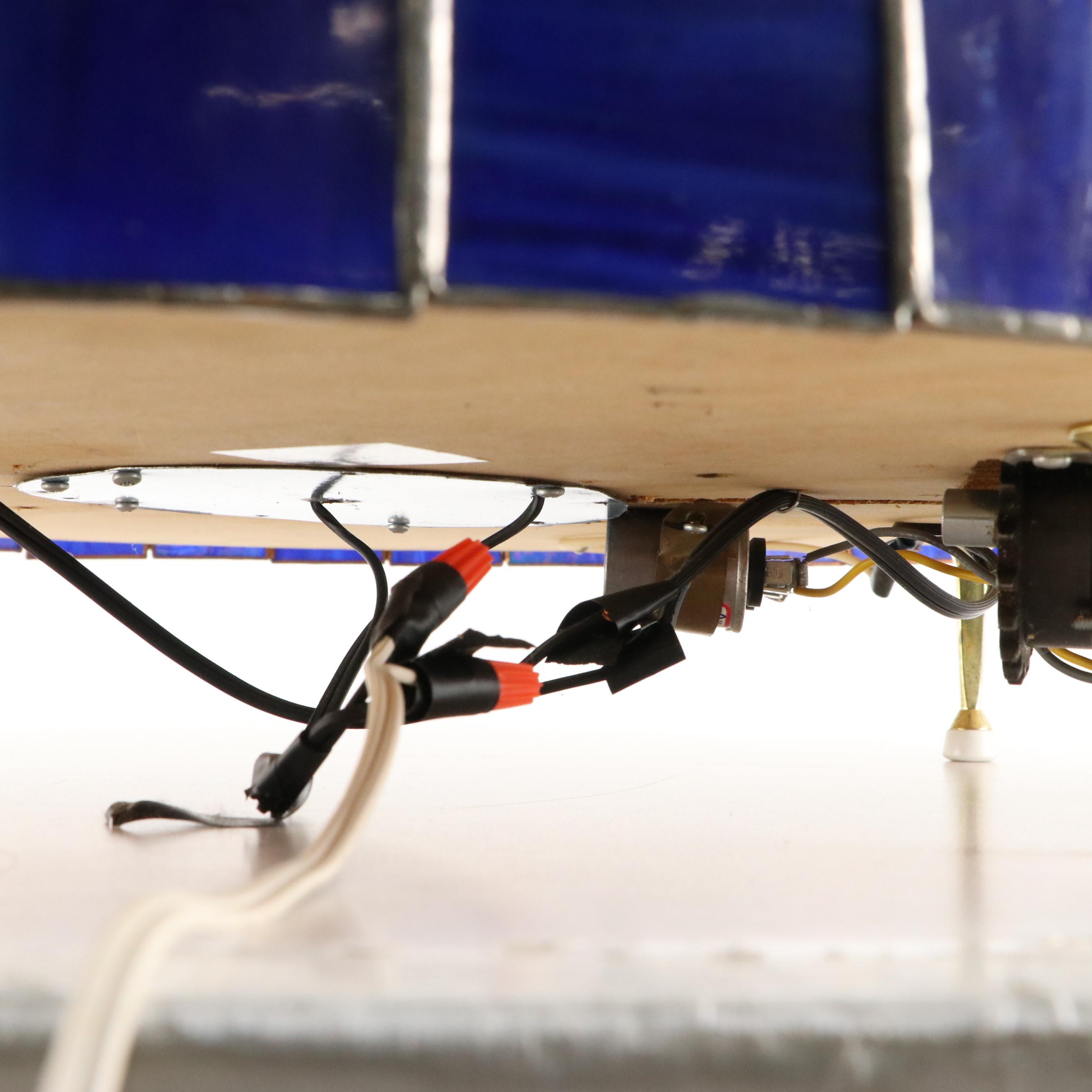 Copper Foil Stained Glass Motorized Carousel Sculpture