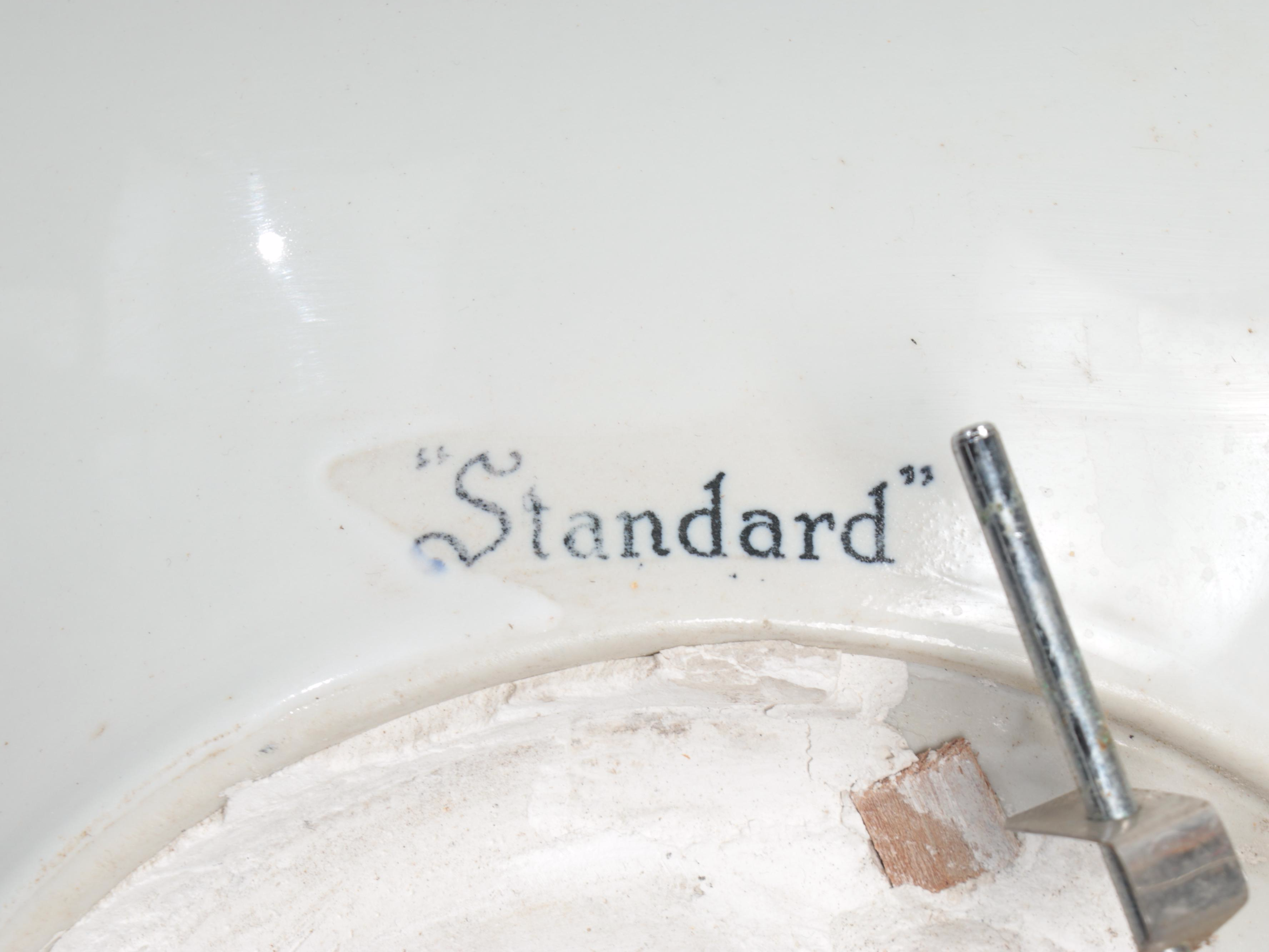 American Standard Porcelain Pedestal Sink, Early 20th Century