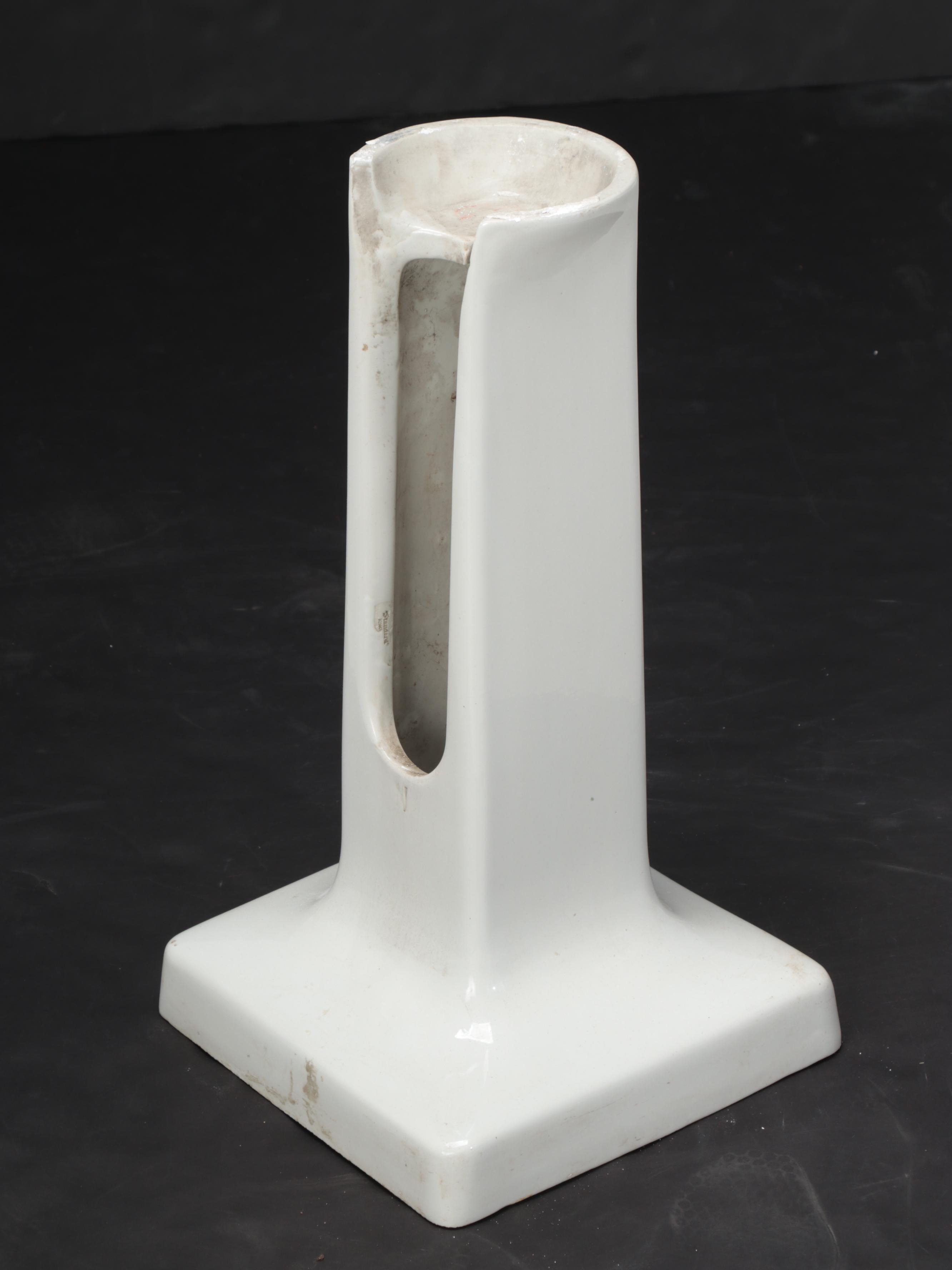 American Standard Porcelain Pedestal Sink, Early 20th Century