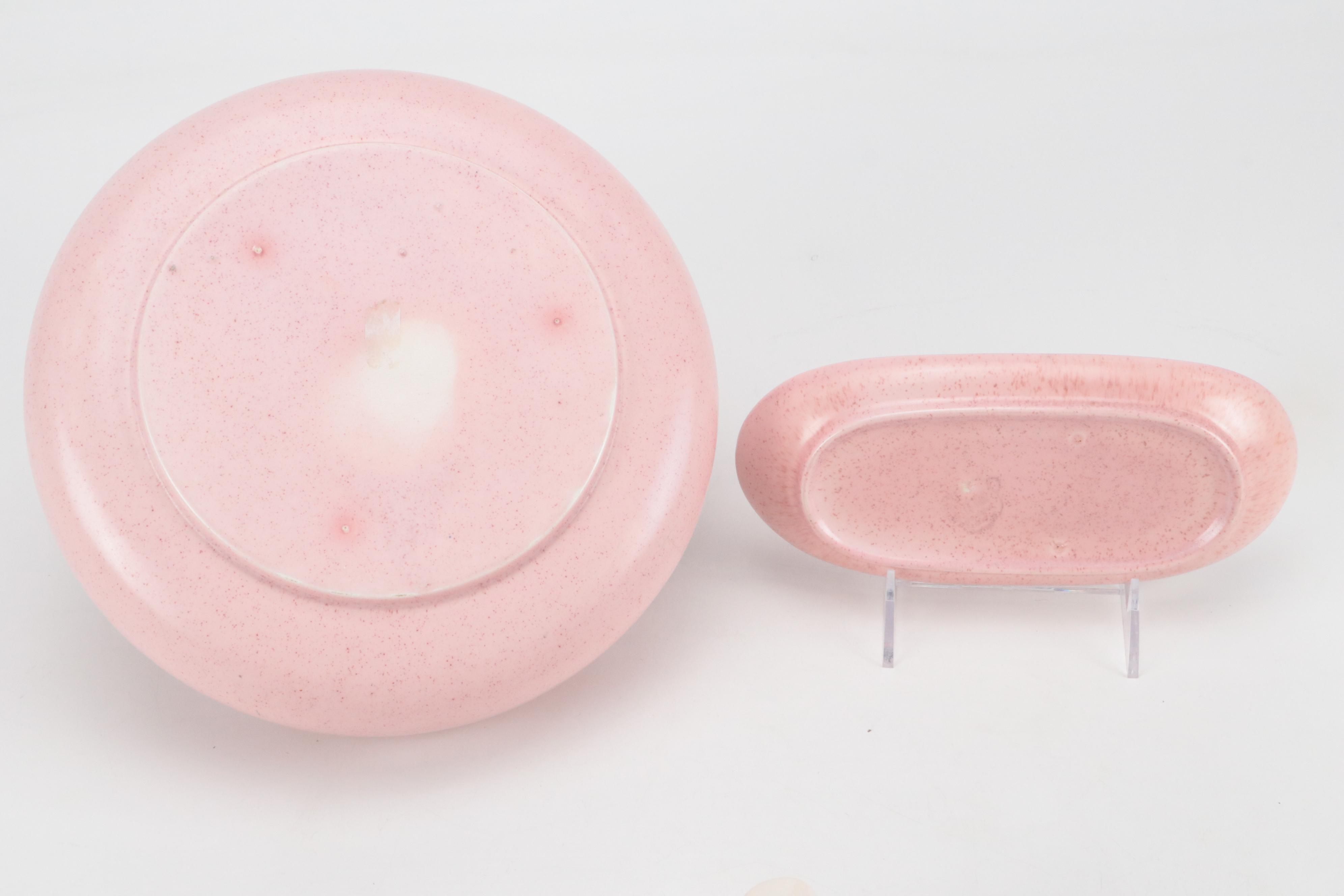 Metlox Vernon Ware "Tickled Pink" Ceramic Dinnerware and Serving Accessories