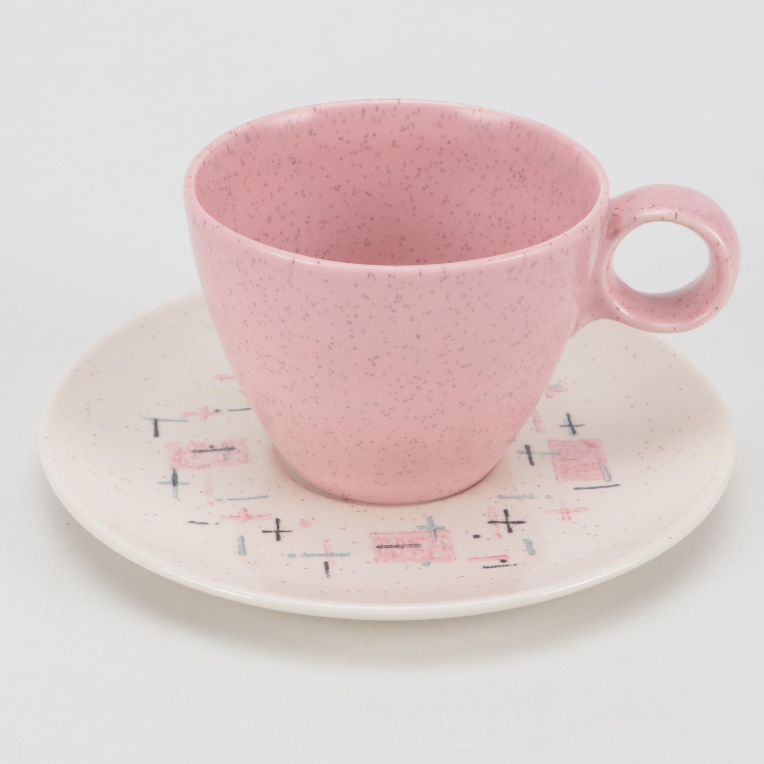 Metlox Vernon Ware "Tickled Pink" Ceramic Dinnerware and Serving Accessories