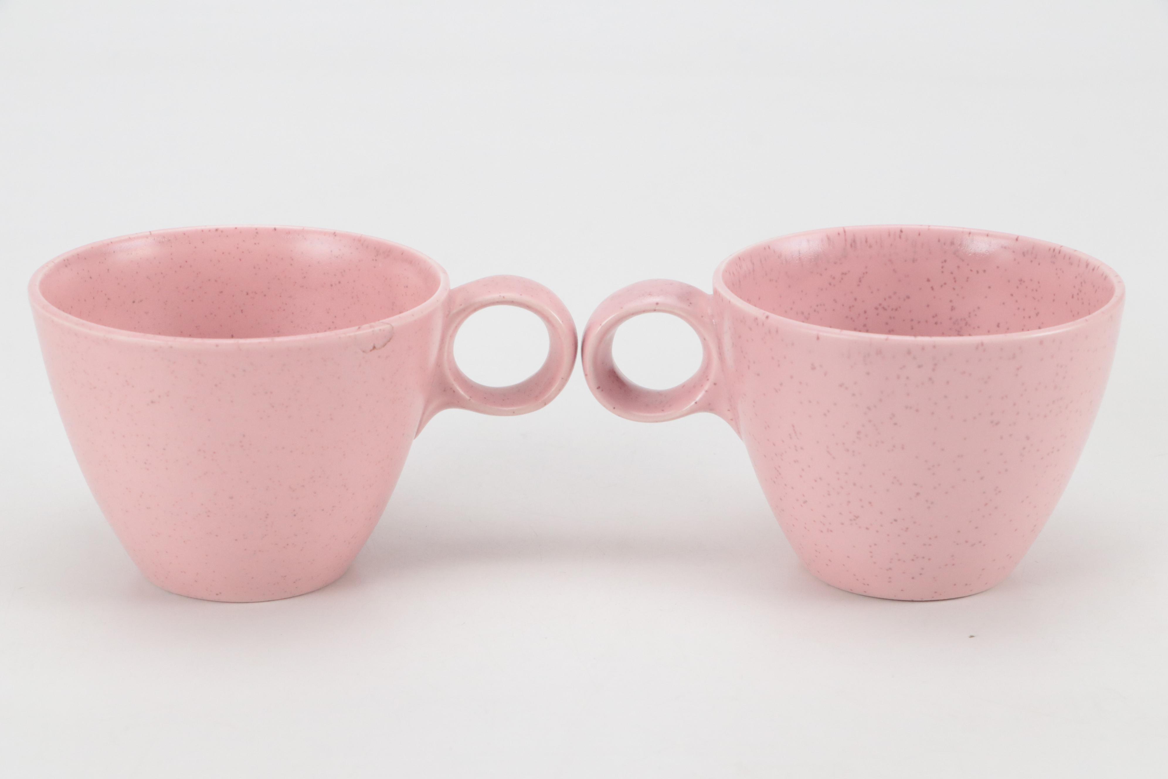 Metlox Vernon Ware "Tickled Pink" Ceramic Dinnerware and Serving Accessories