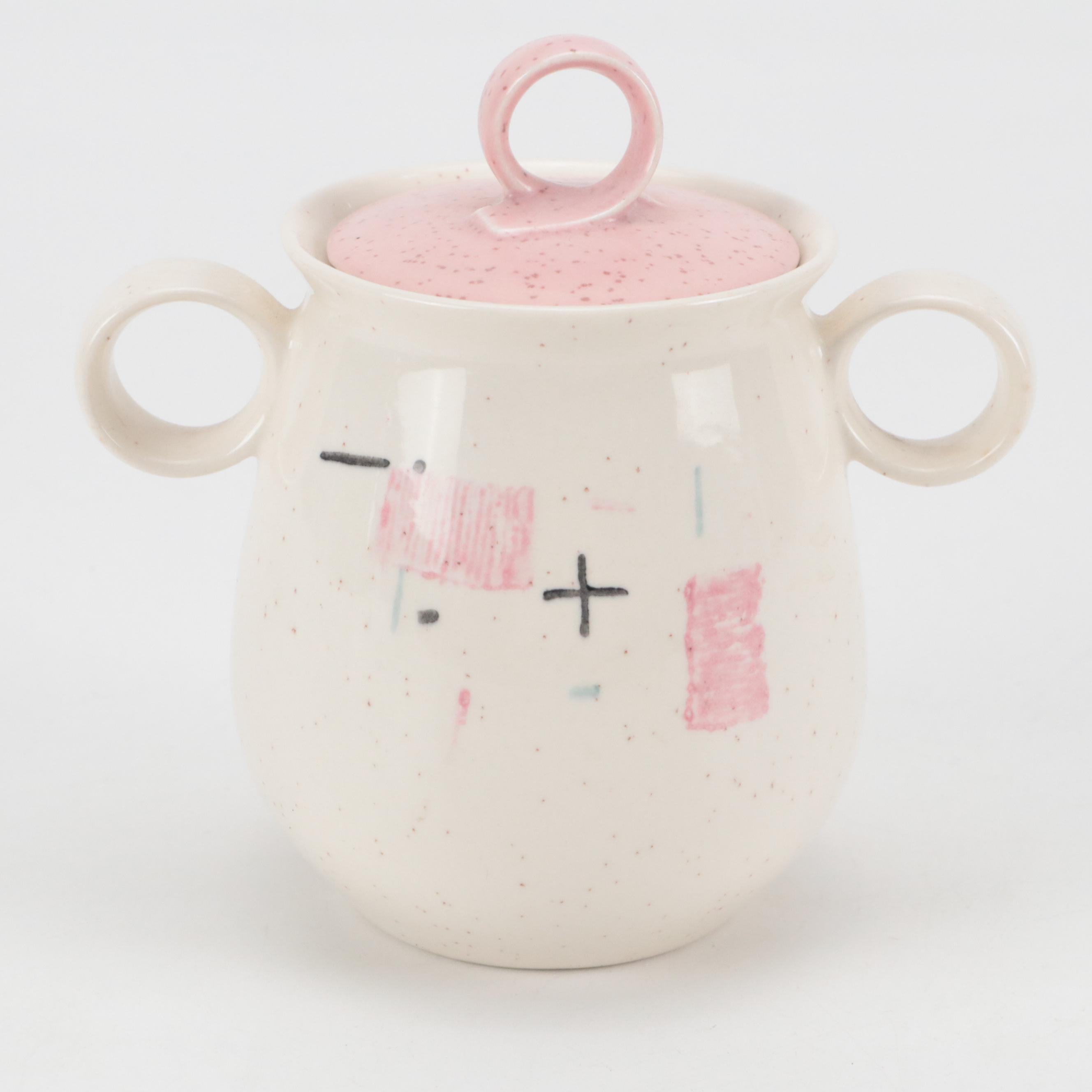 Metlox Vernon Ware "Tickled Pink" Ceramic Dinnerware and Serving Accessories