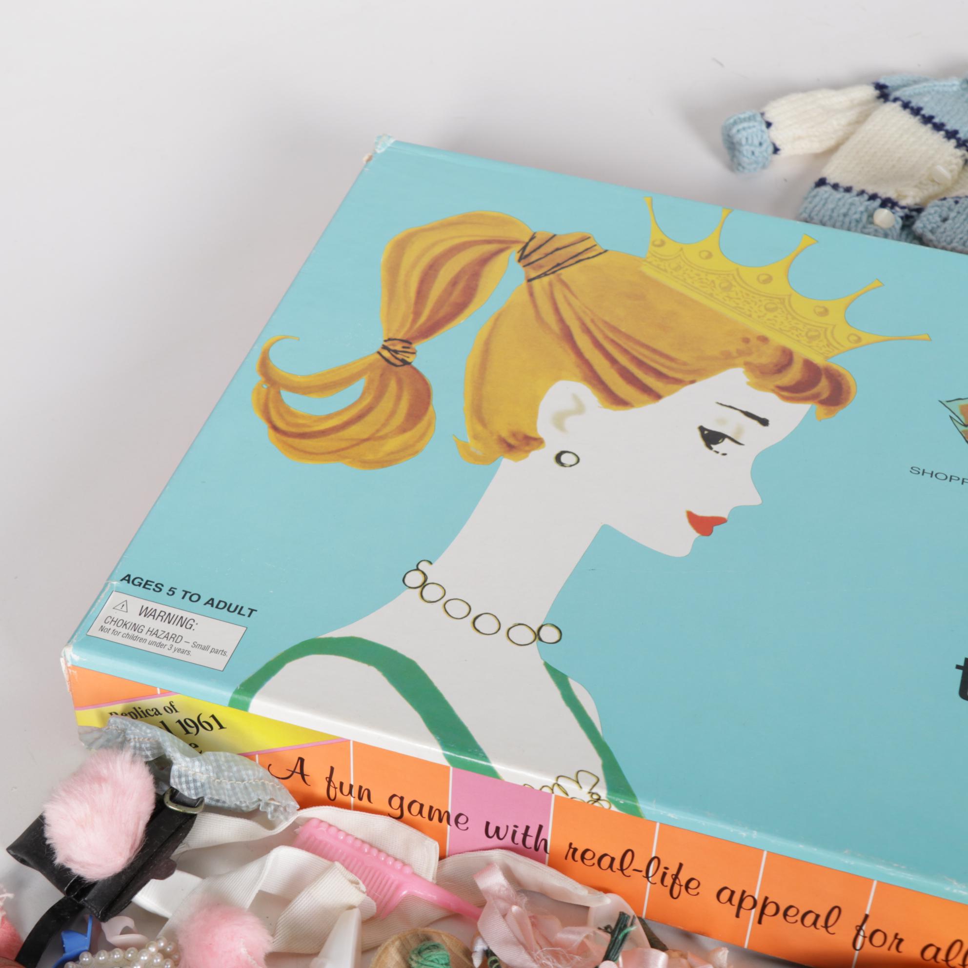 1987 Barbie with Accessories and Board Game, Late 20th Century