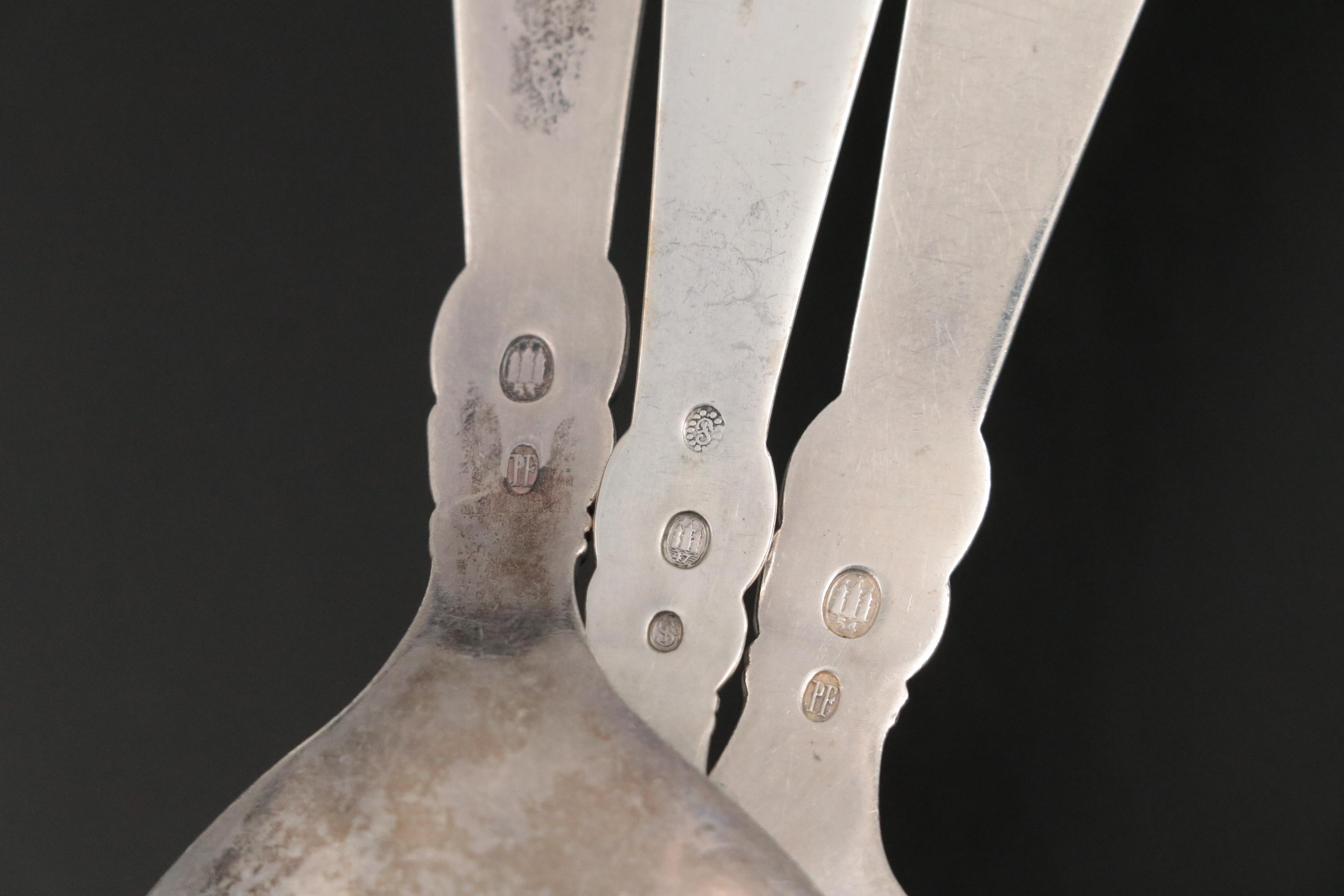 Paul Frigast "Princess Fuchsia" Danish Modern Sterling Silver Flatware