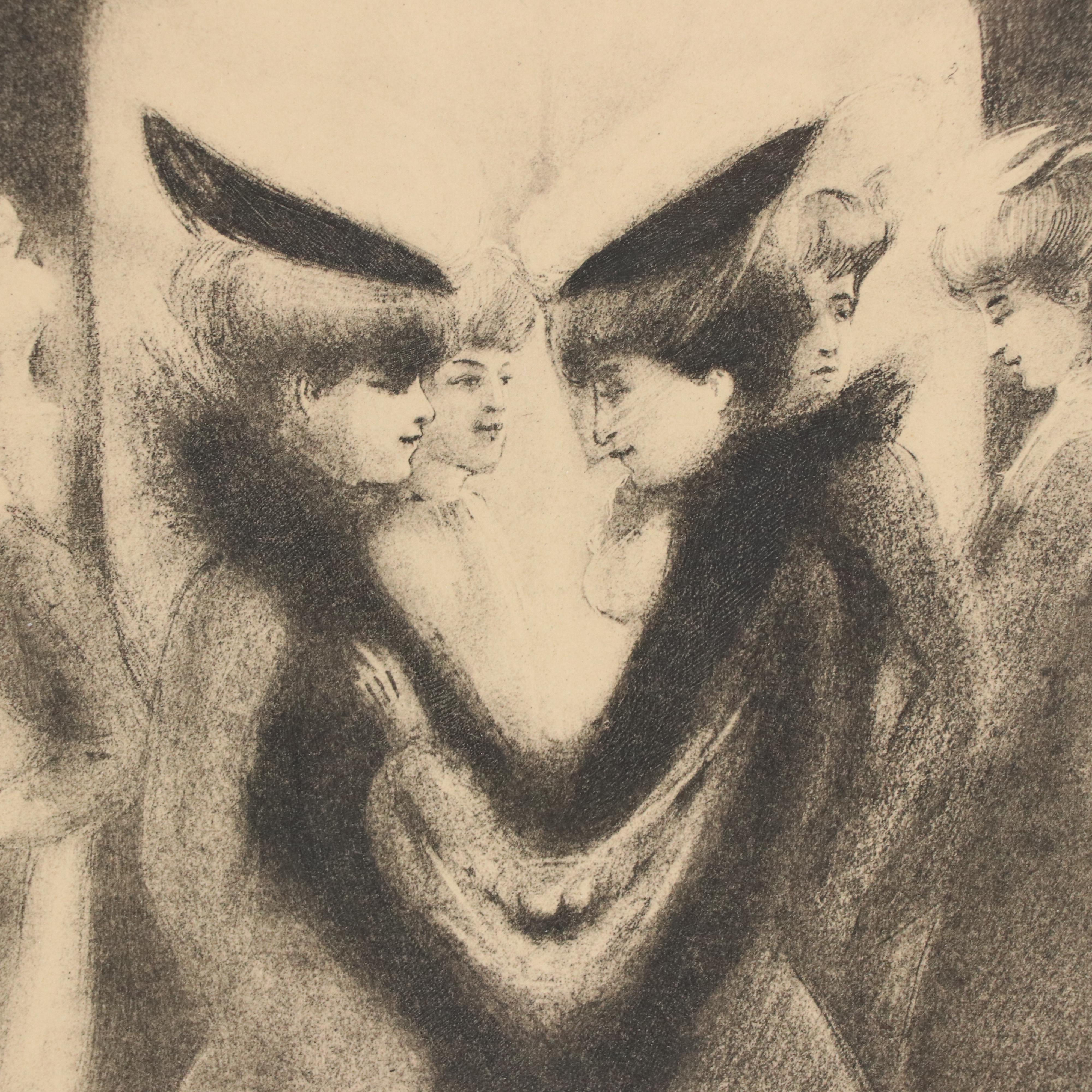Etching After George Wotherspoon "Gossip and Satan Came Also"