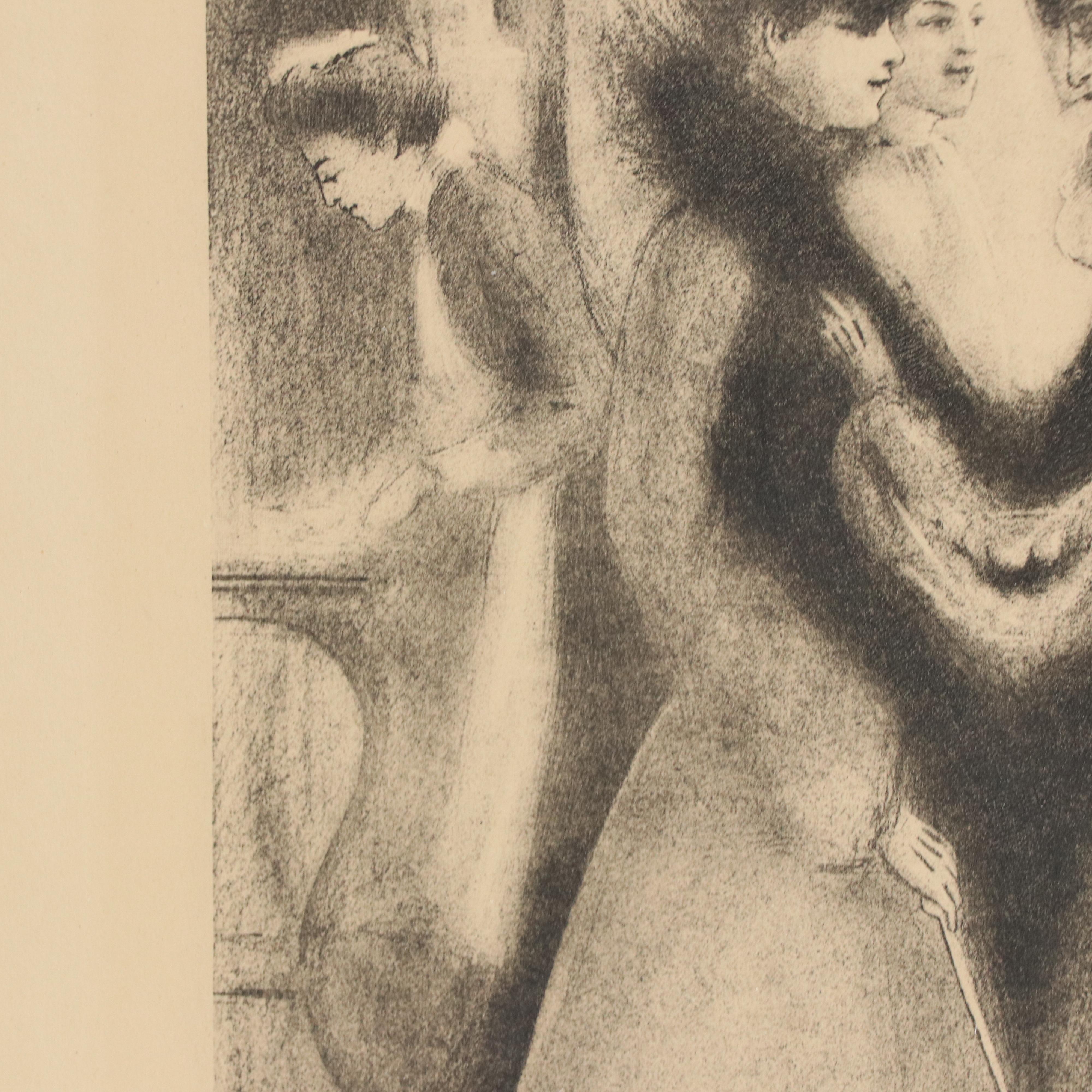 Etching After George Wotherspoon "Gossip and Satan Came Also"