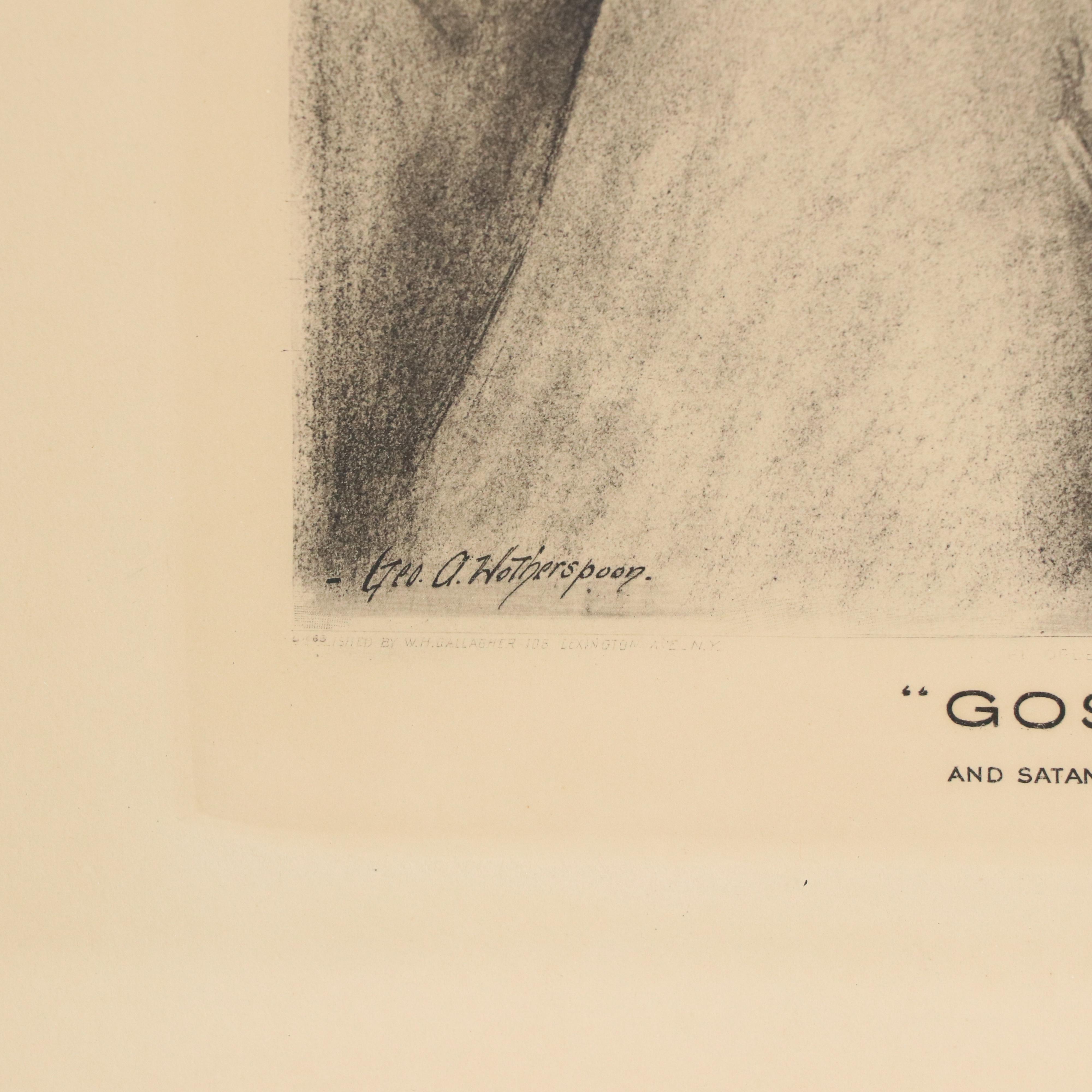 Etching After George Wotherspoon "Gossip and Satan Came Also"