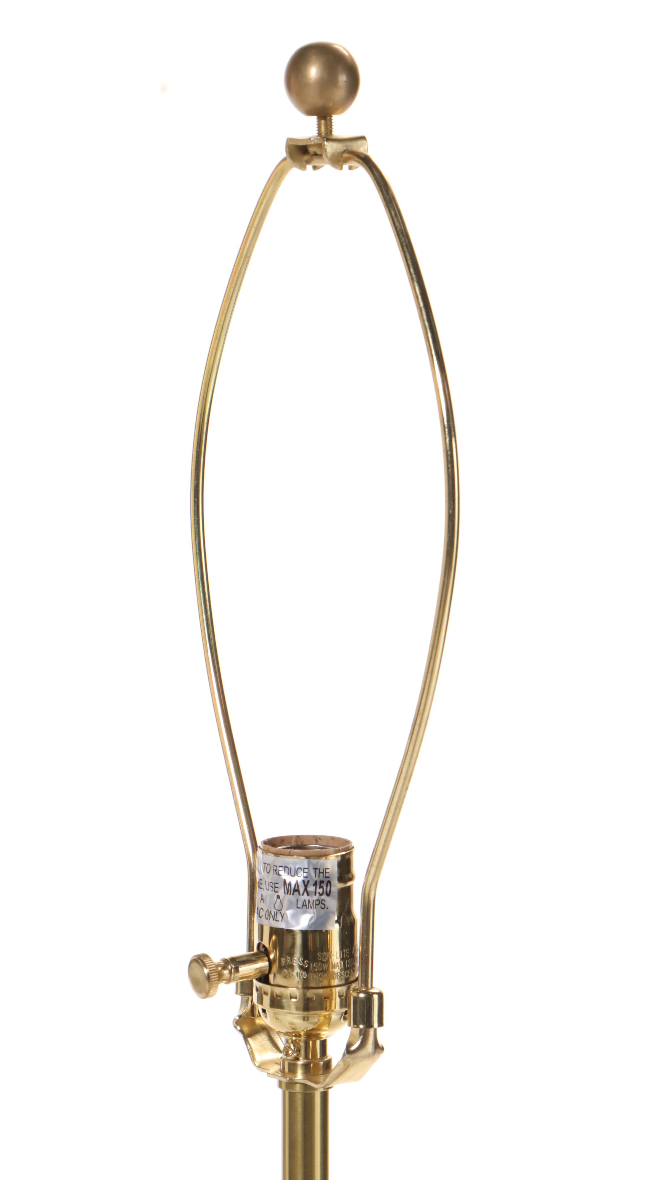 Robert Abbey Inc. "Andromeda" Brassed Metal and Acrylic Floor Lamp