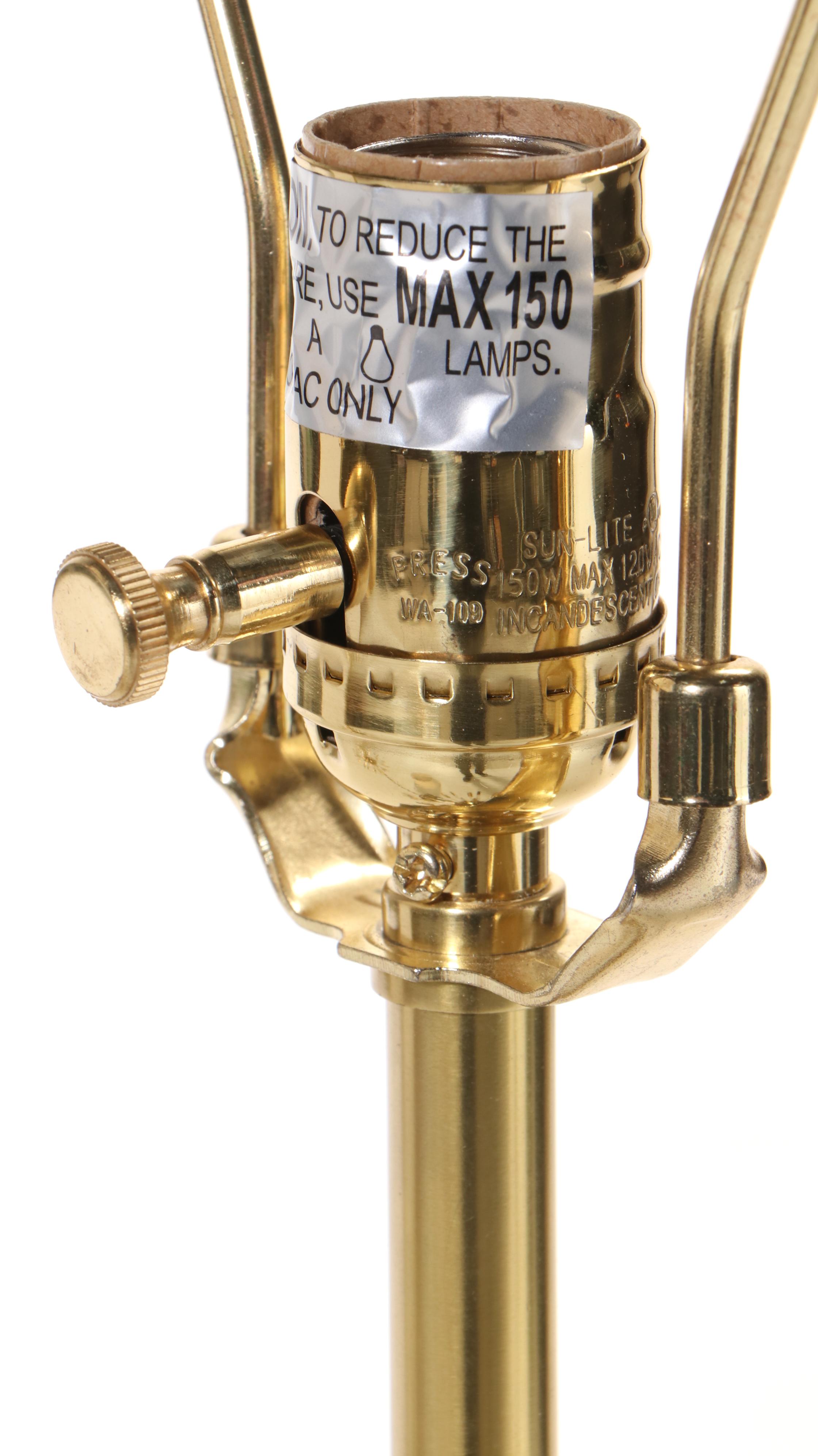 Robert Abbey Inc. "Andromeda" Brassed Metal and Acrylic Floor Lamp