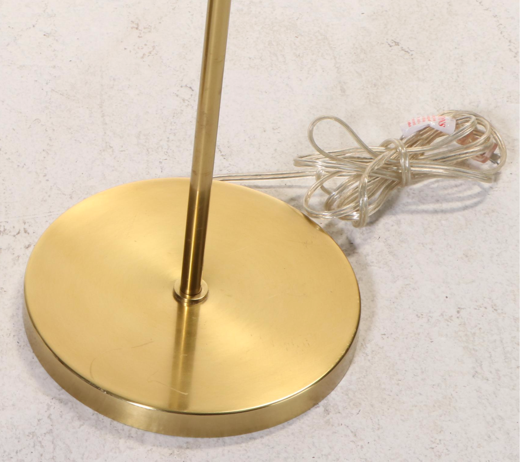 Robert Abbey Inc. "Andromeda" Brassed Metal and Acrylic Floor Lamp