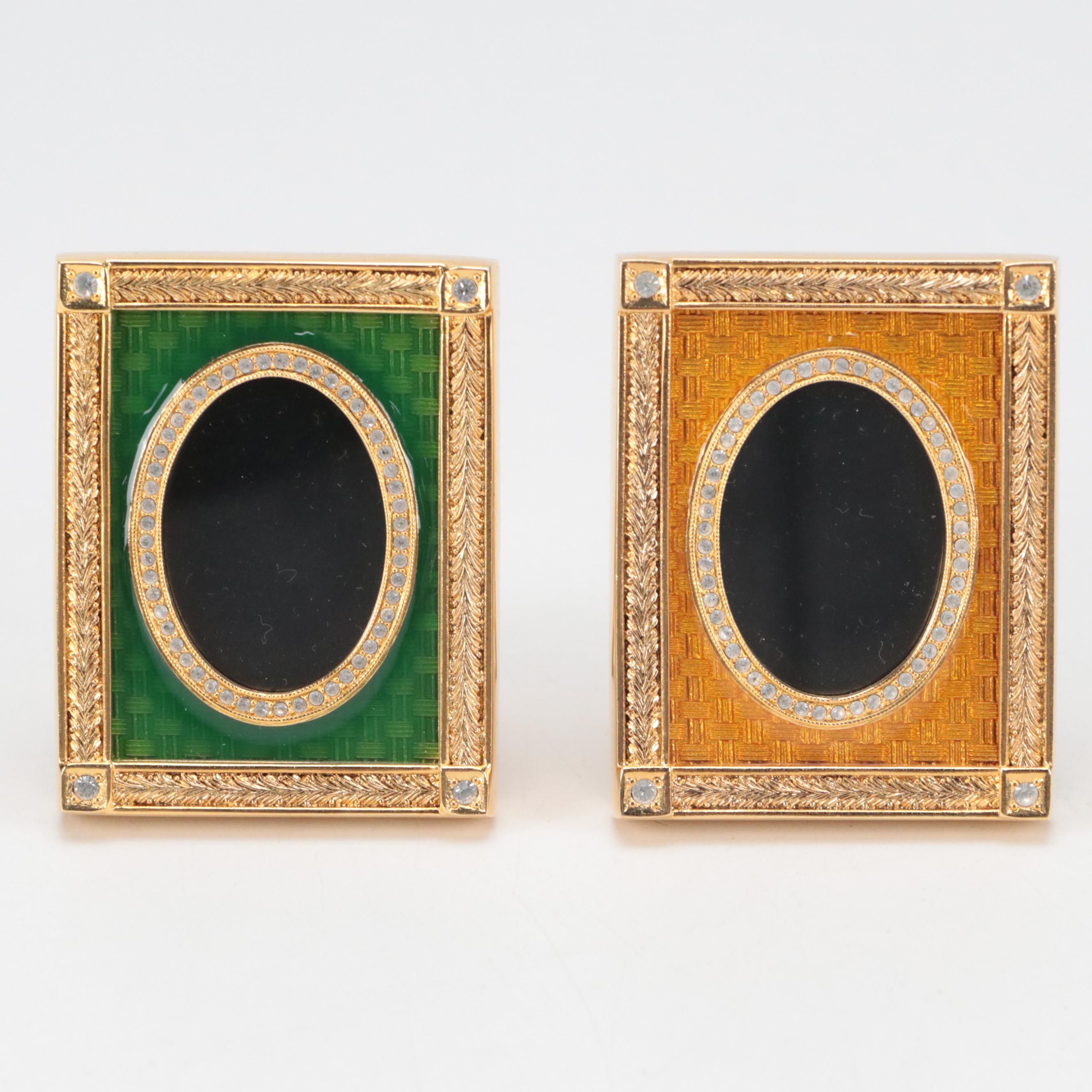 Fabergé Embellished Guilloché Enamel Miniature Picture Frame