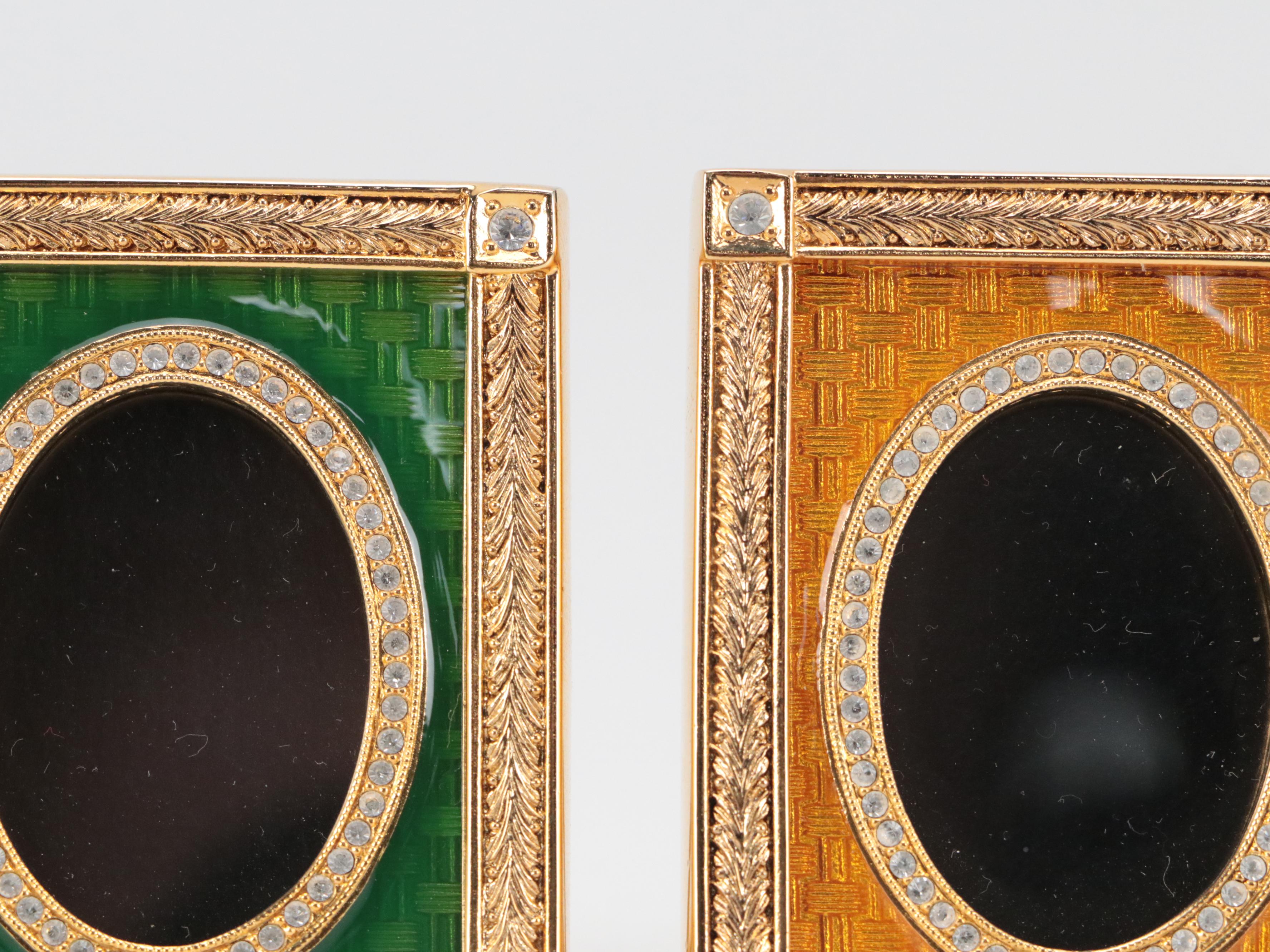 Fabergé Embellished Guilloché Enamel Miniature Picture Frame