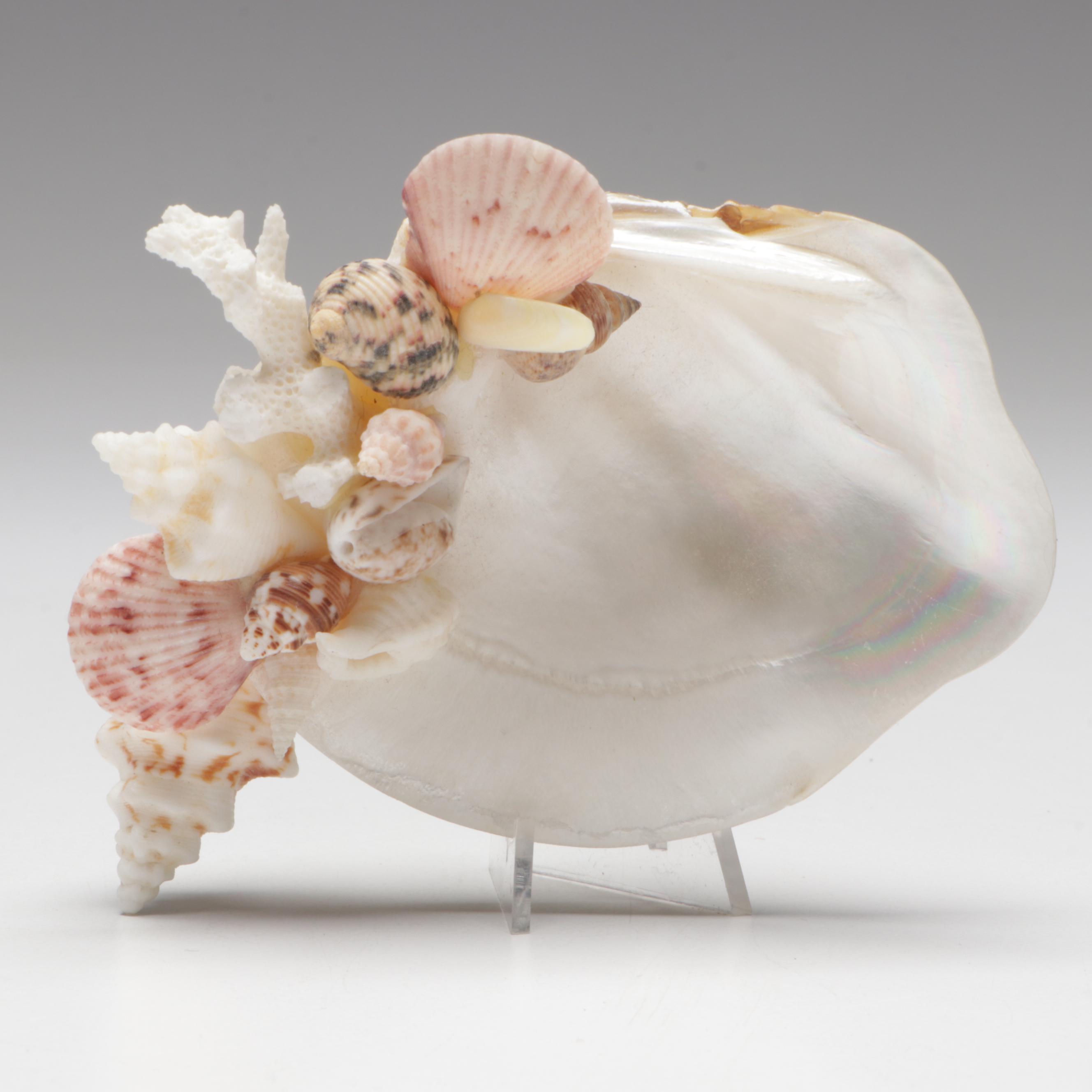 Marine Folk Art Seashell Figurines