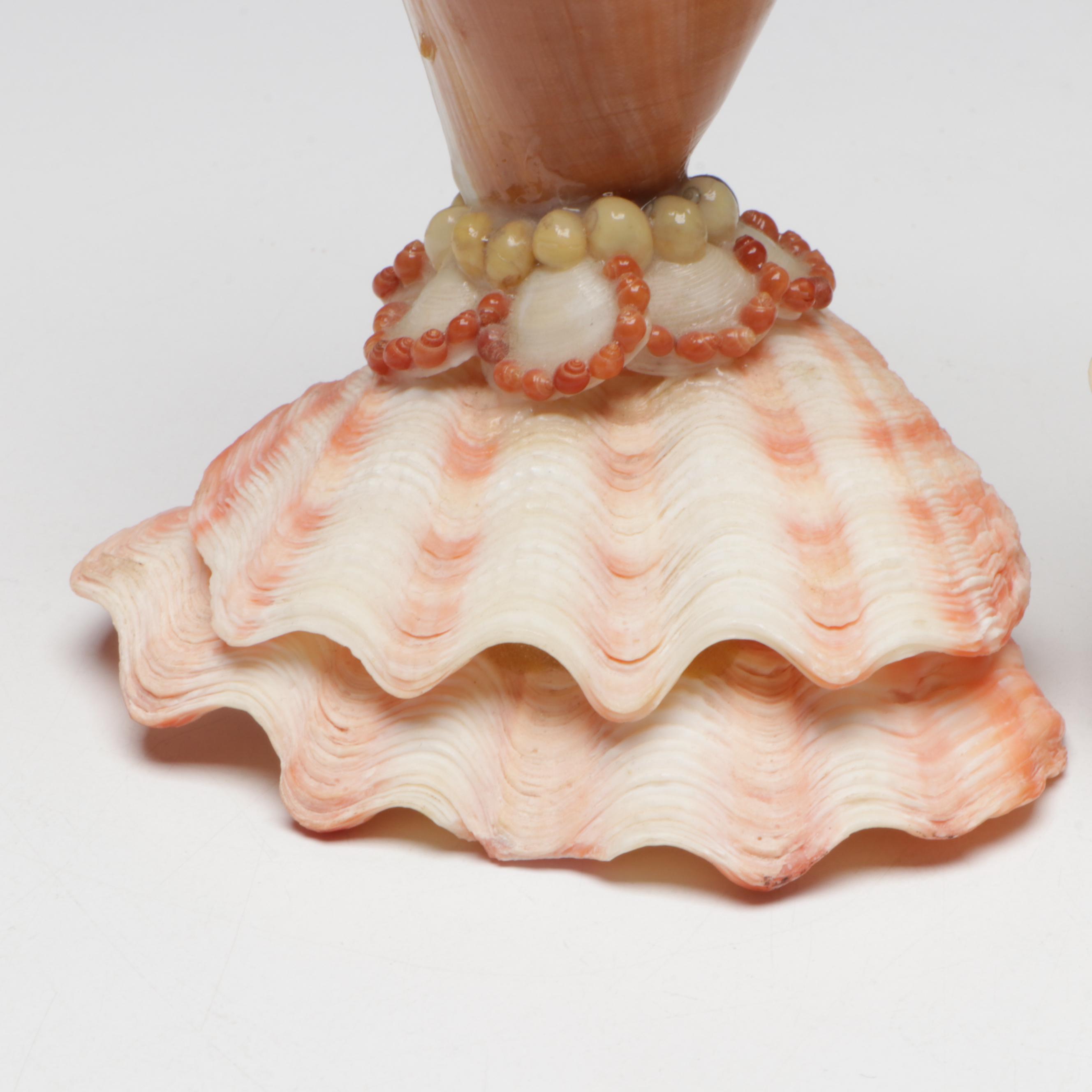 Marine Folk Art Seashell Figurines