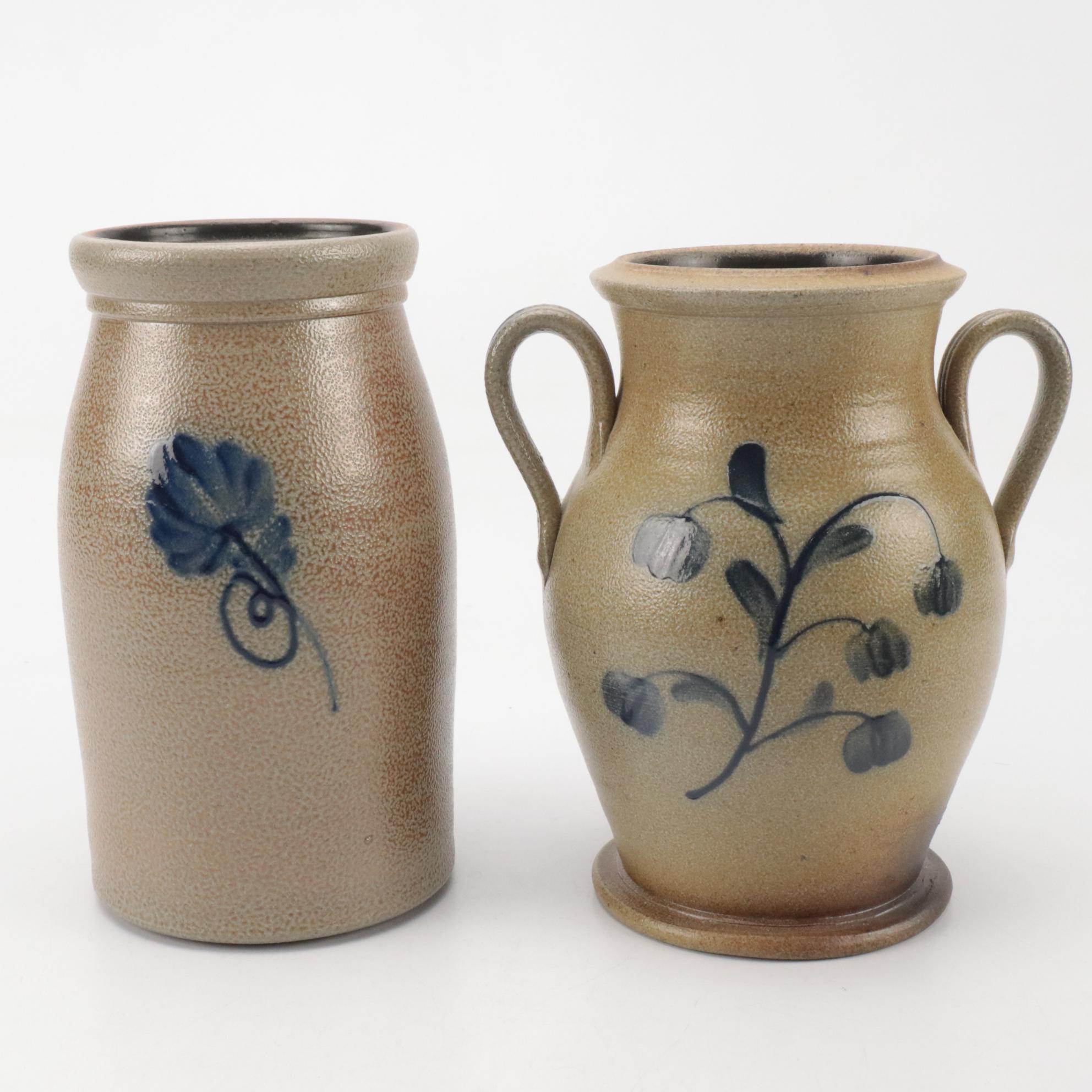 Rowe Pottery with Other Stoneware Bowl, Vase, Crocks, Planters and More