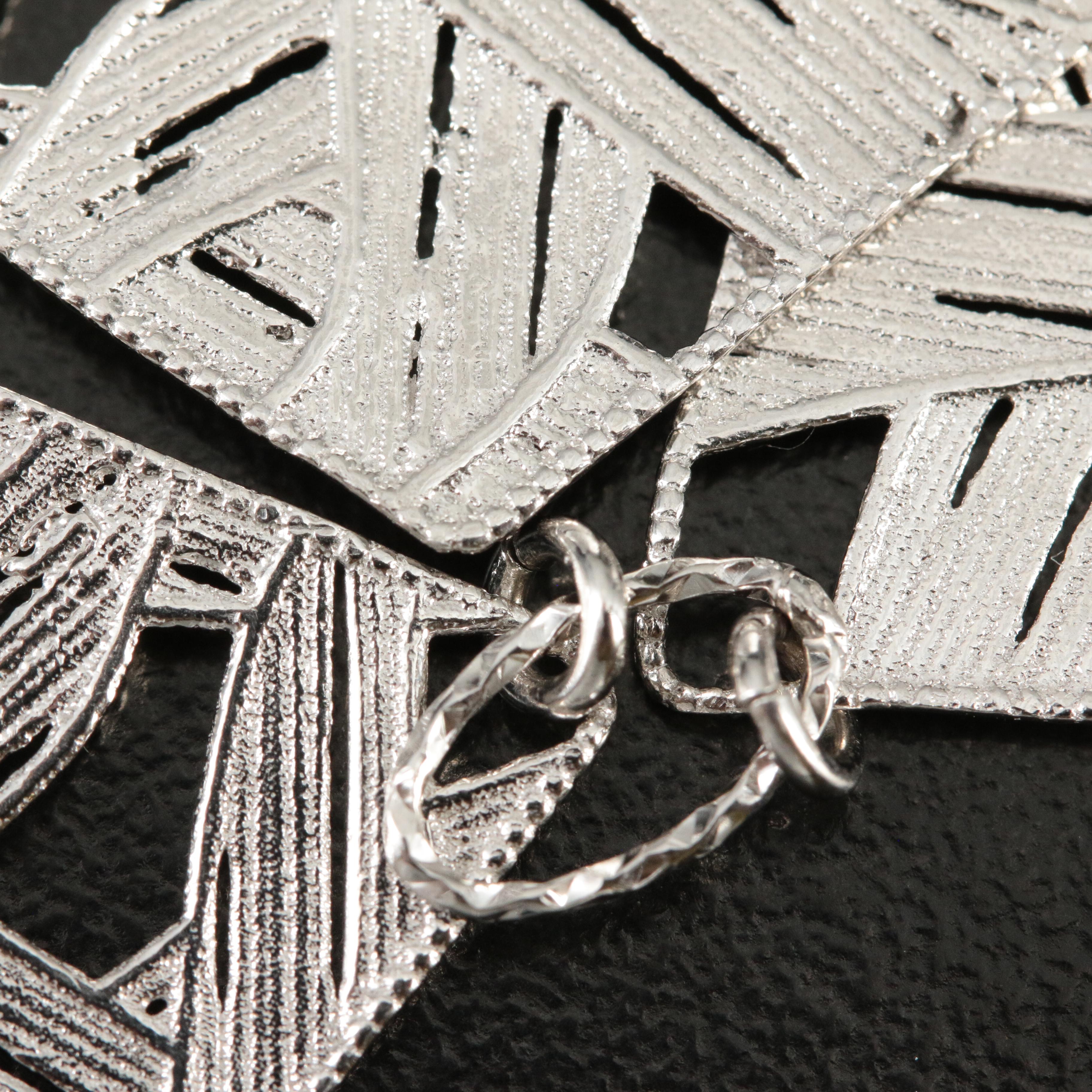 Sterling Openwork Panel Bracelet