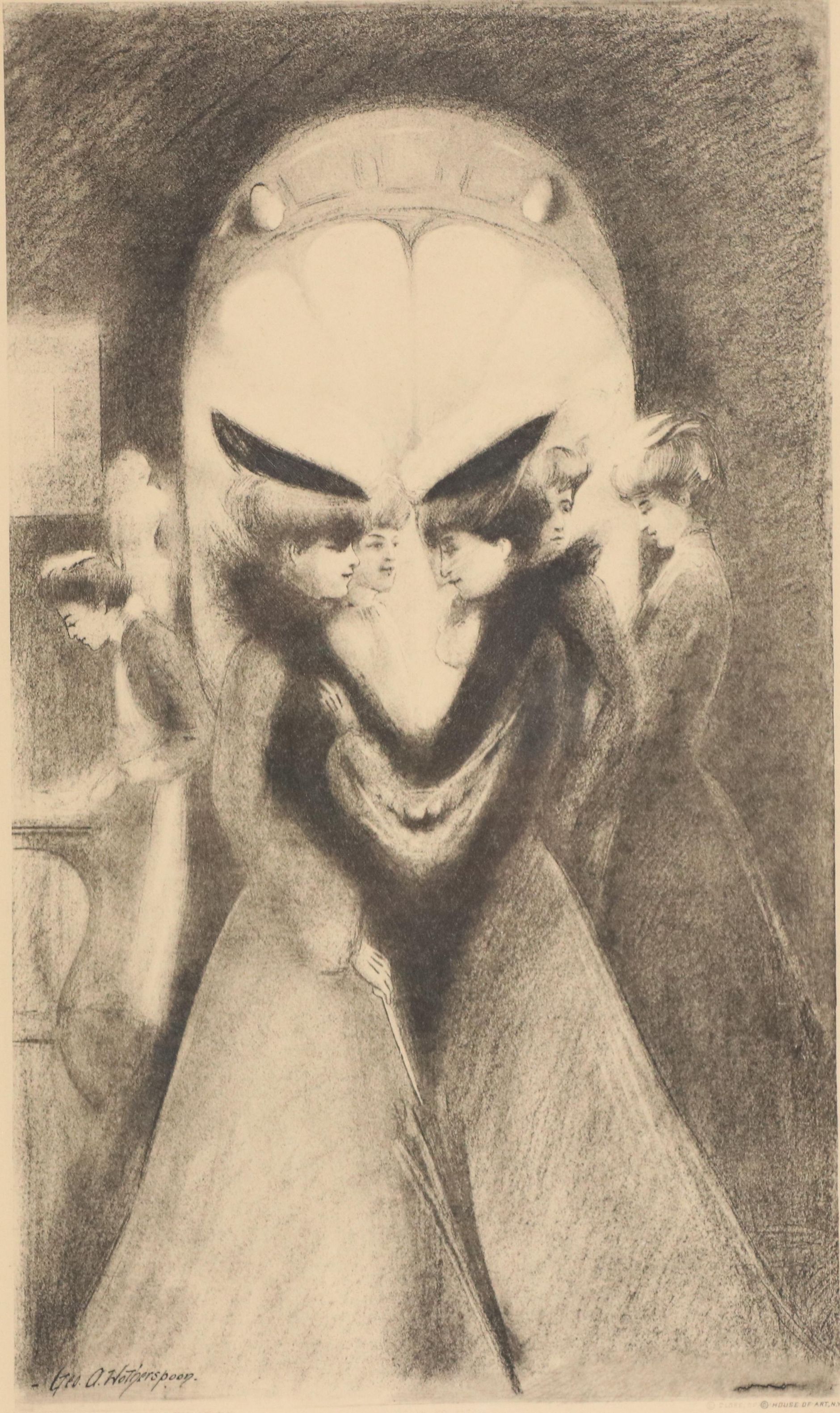 Etching After George Wotherspoon "Gossip and Satan Came Also"