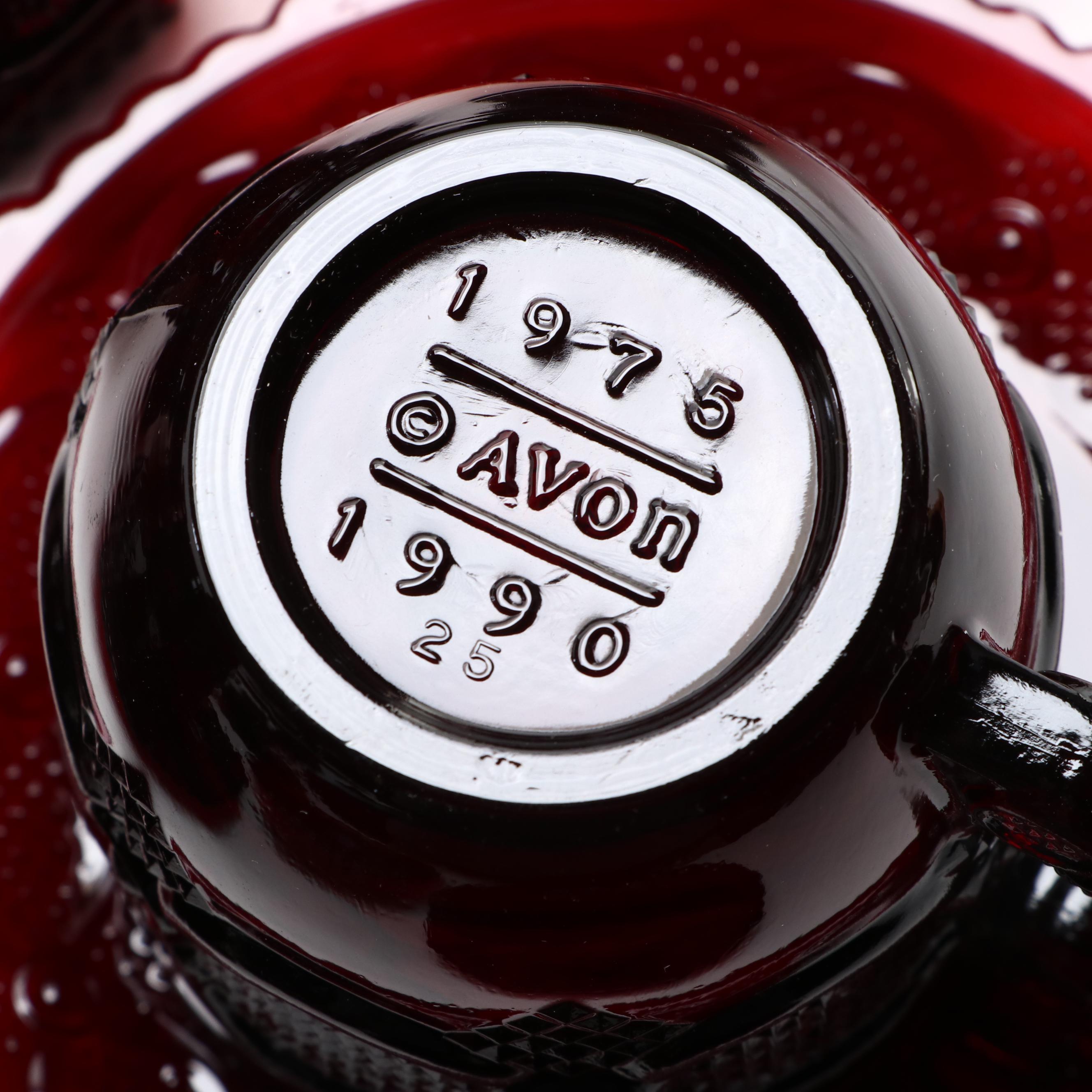 Avon Cape Cod Ruby Glass Collection