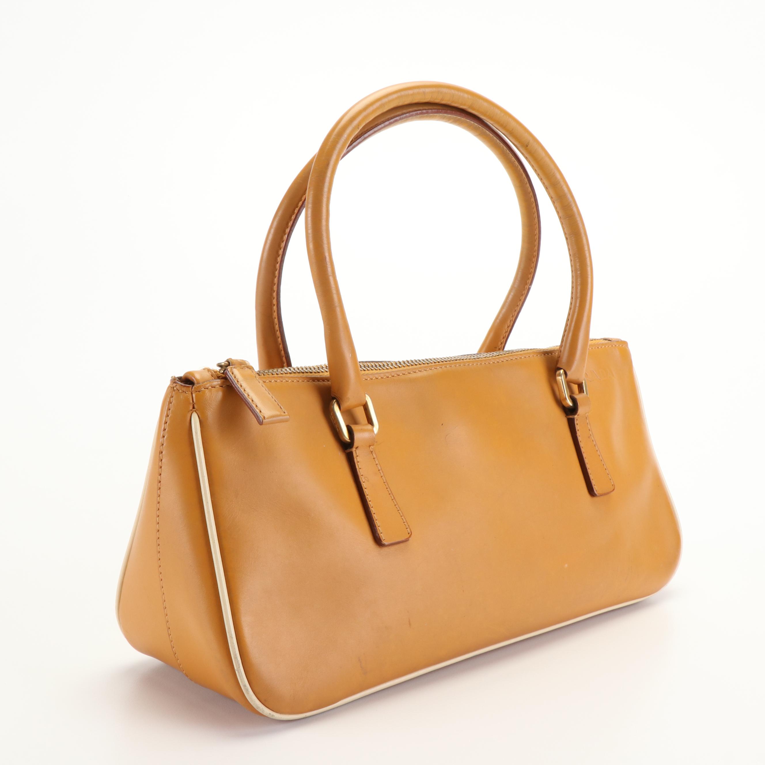 Prada Mirage leather Top Handle Bag