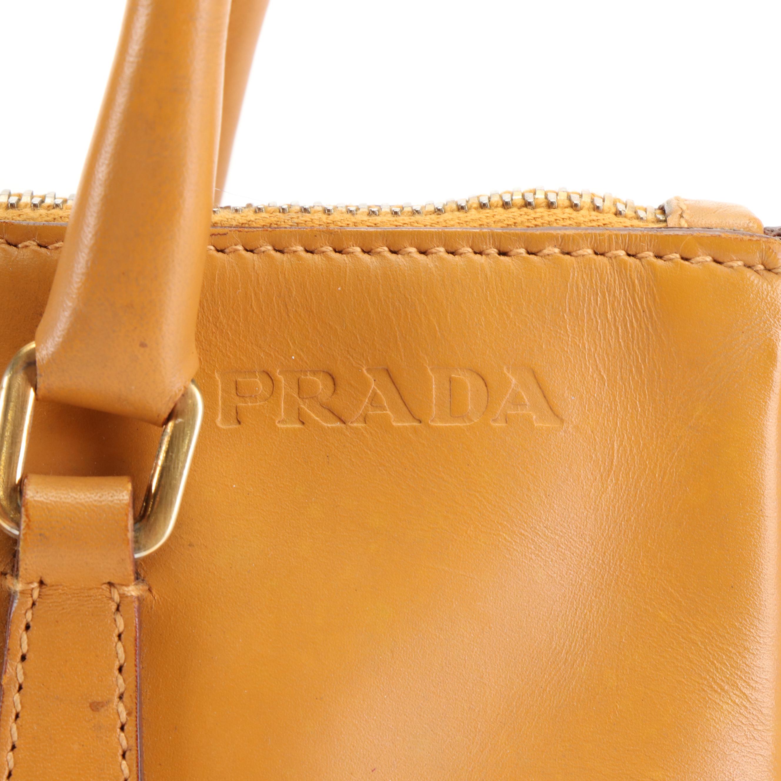 Prada Mirage leather Top Handle Bag