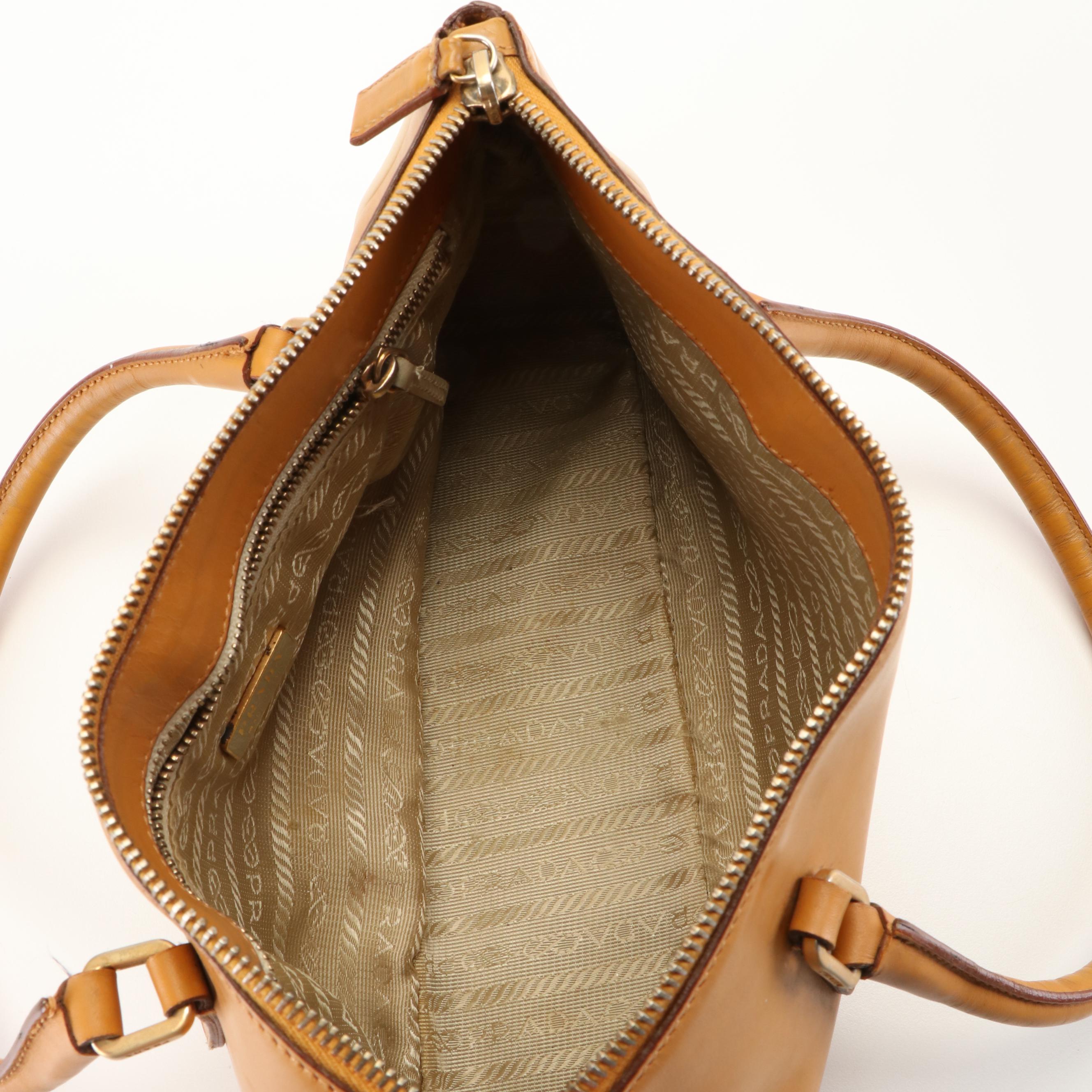 Prada Mirage leather Top Handle Bag