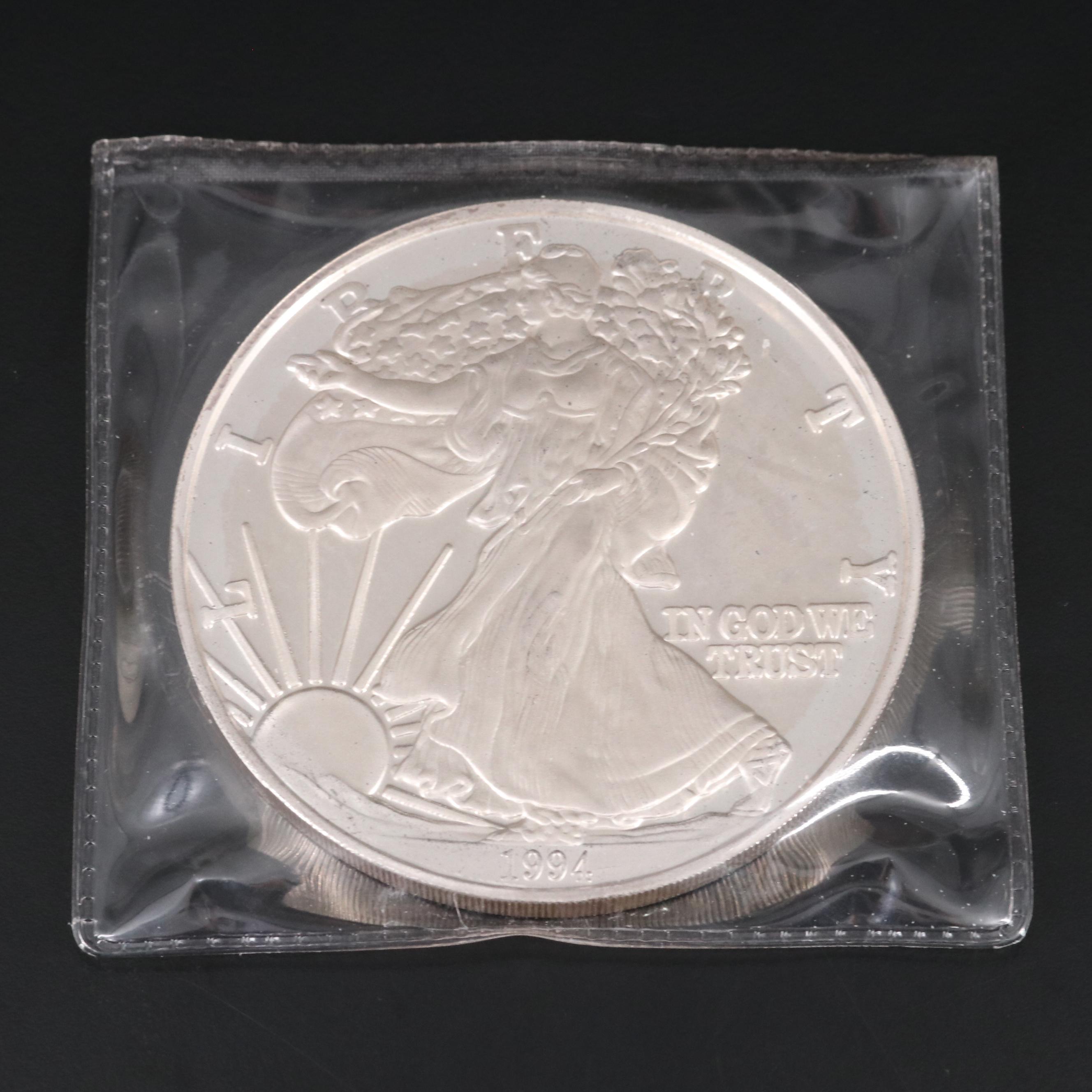 1994 One Troy Pound Silver Bullion Round