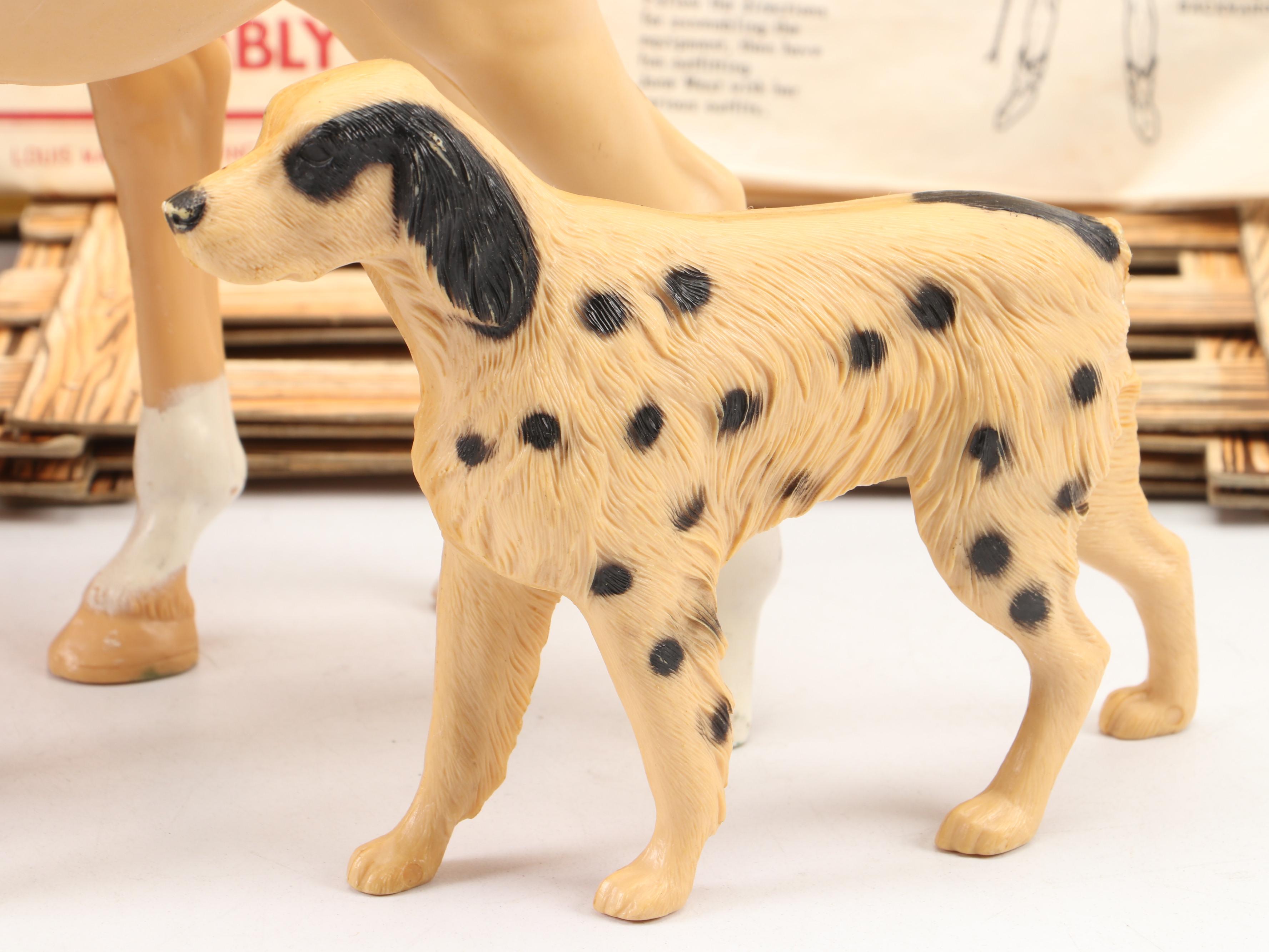 Louis Marx Toys "Johnny West" Ranch Buildings, Animals and Accessories