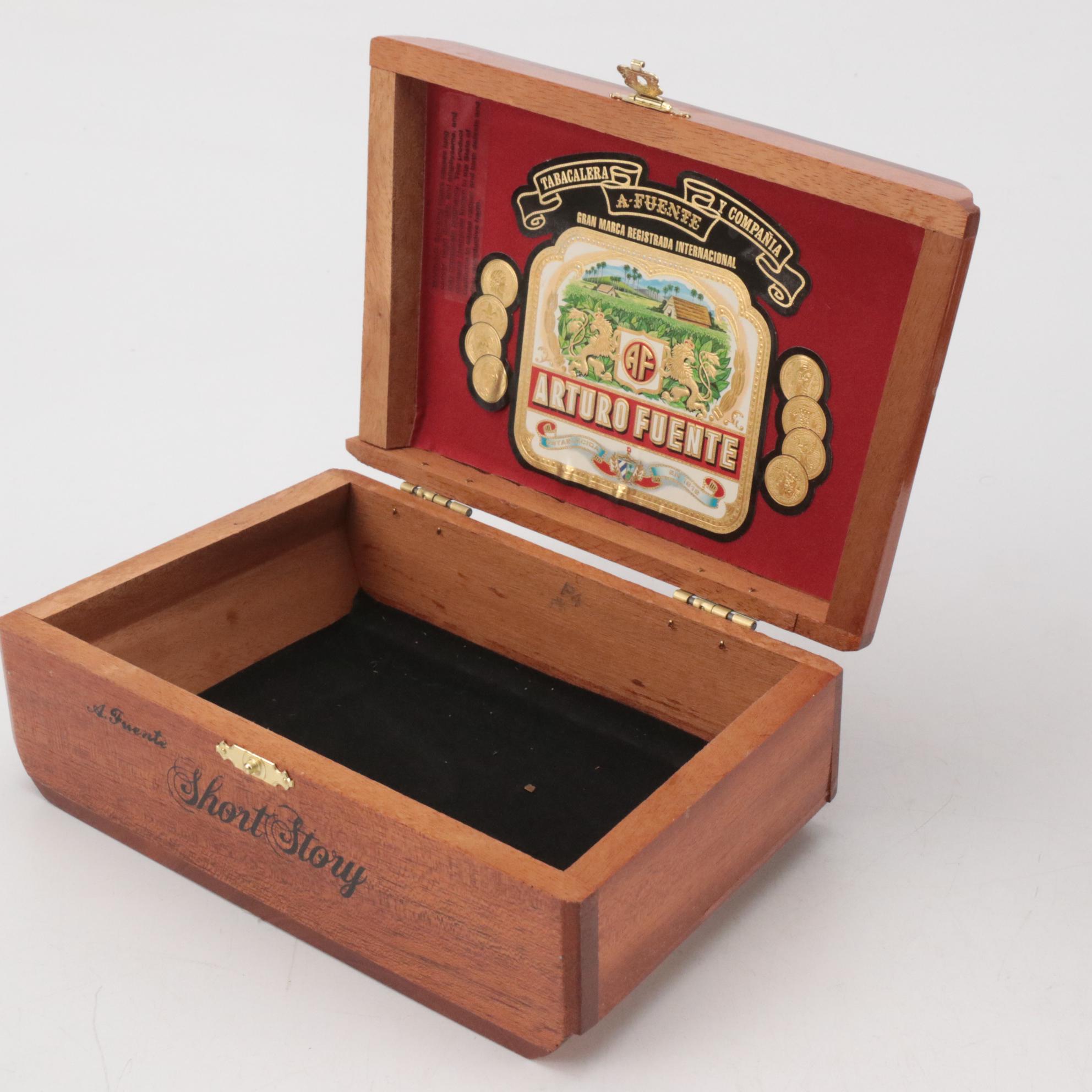 Cohiba, Padrón, and Tabacalera A. Fuente y Cia. Wooden Cigar Boxes