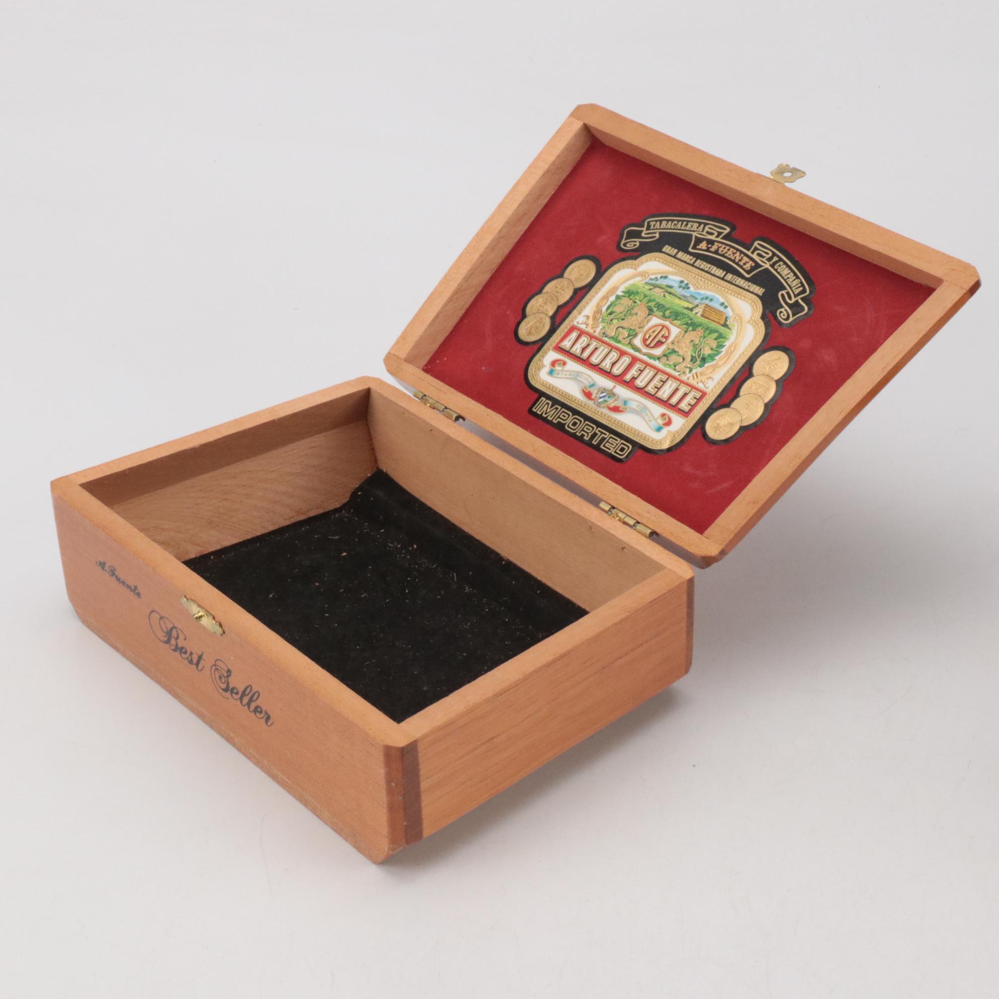 Cohiba, Padrón, and Tabacalera A. Fuente y Cia. Wooden Cigar Boxes