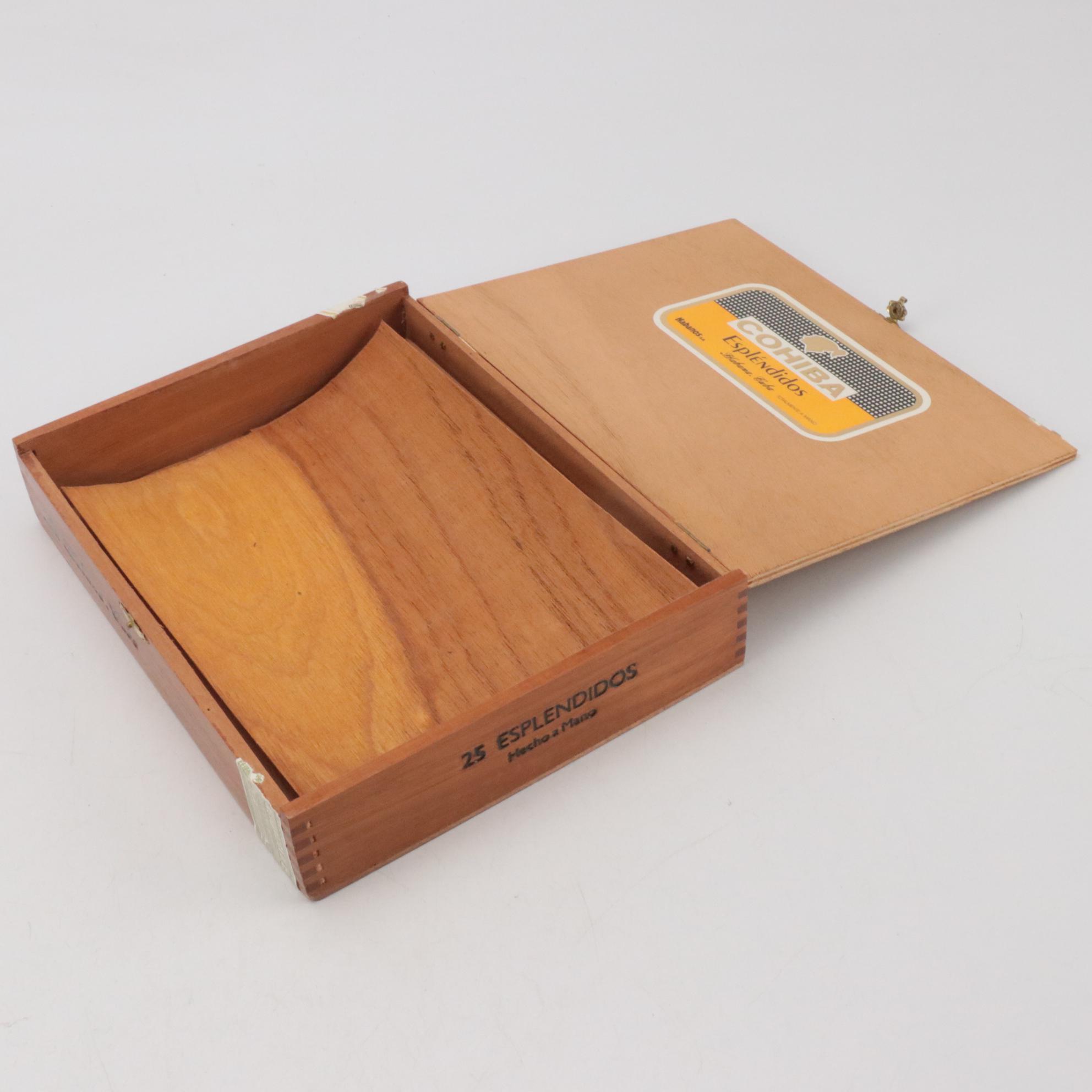 Cohiba, Padrón, and Tabacalera A. Fuente y Cia. Wooden Cigar Boxes