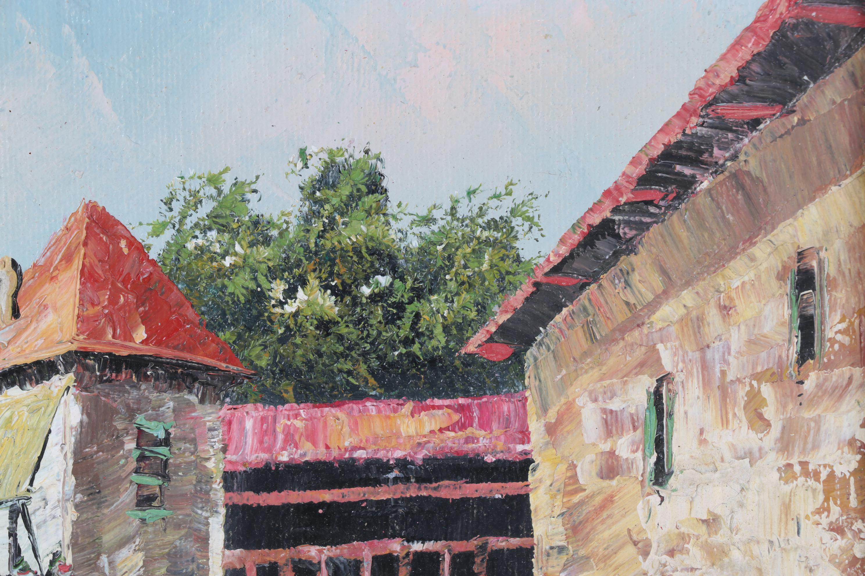 Rossini Landscape Oil Painting of Seaside Villa