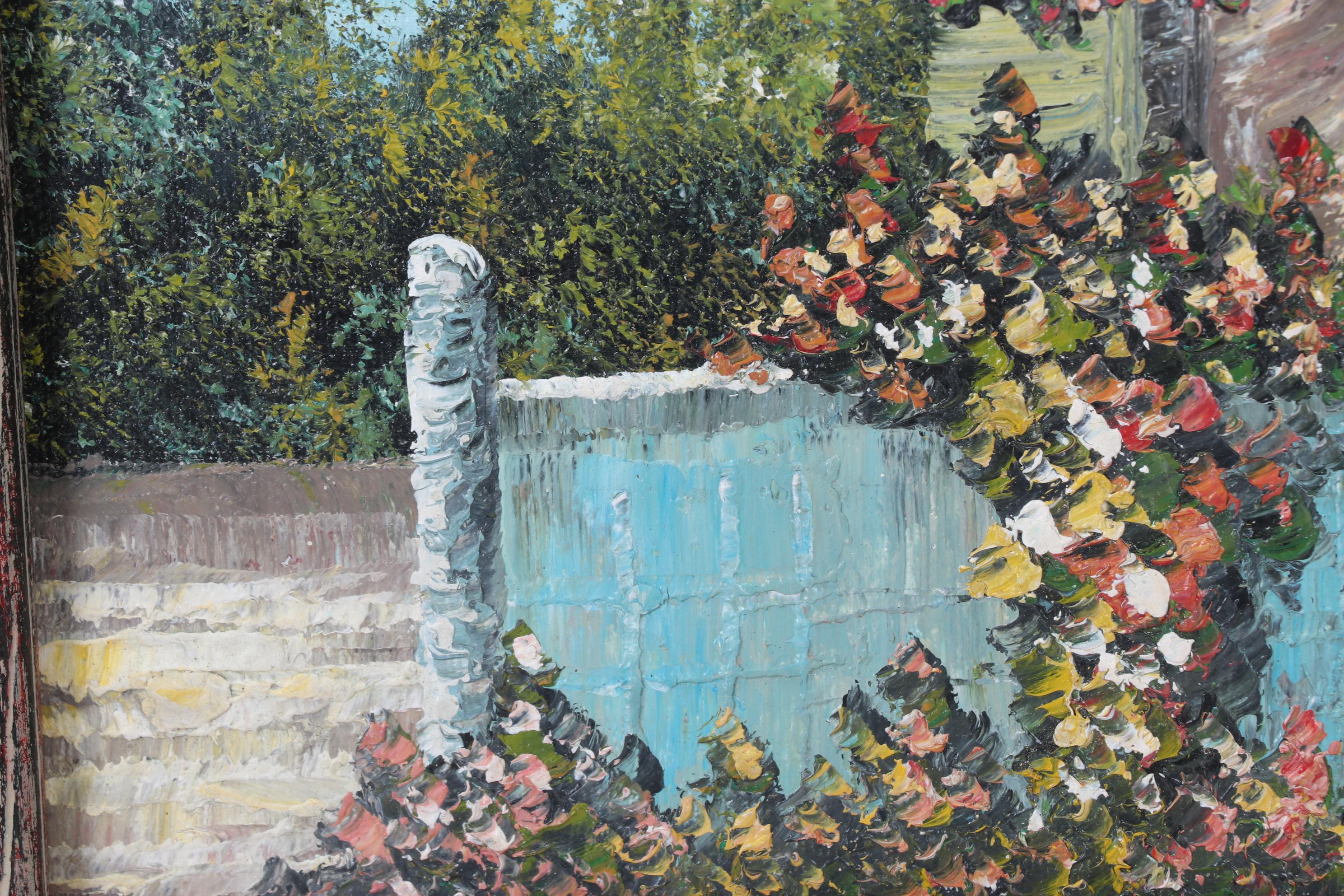 Rossini Landscape Oil Painting of Seaside Villa