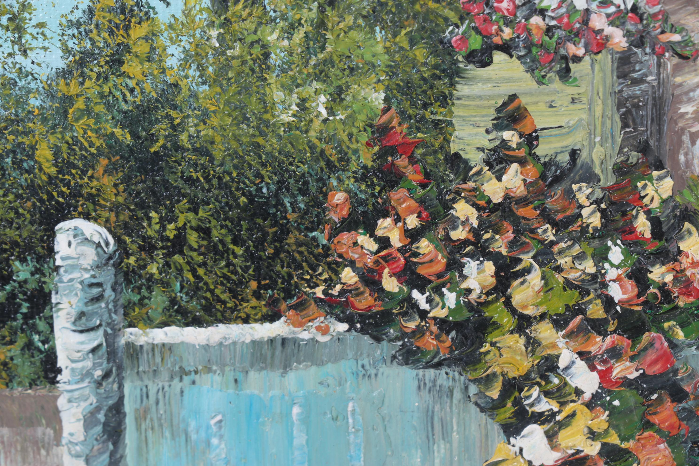 Rossini Landscape Oil Painting of Seaside Villa