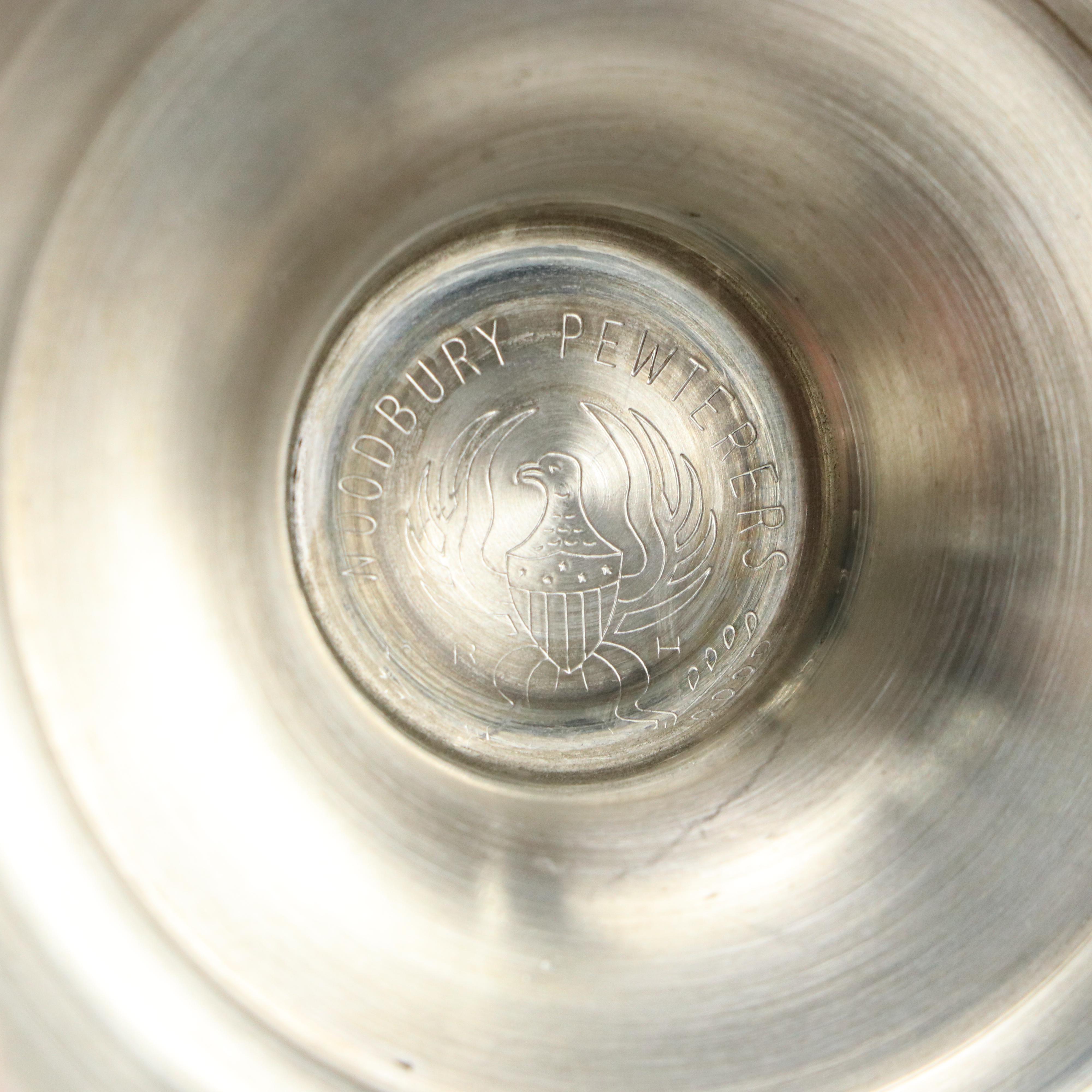 Danforth Pewter Oil Lamp with Other Pewterware and Seasonal Décor